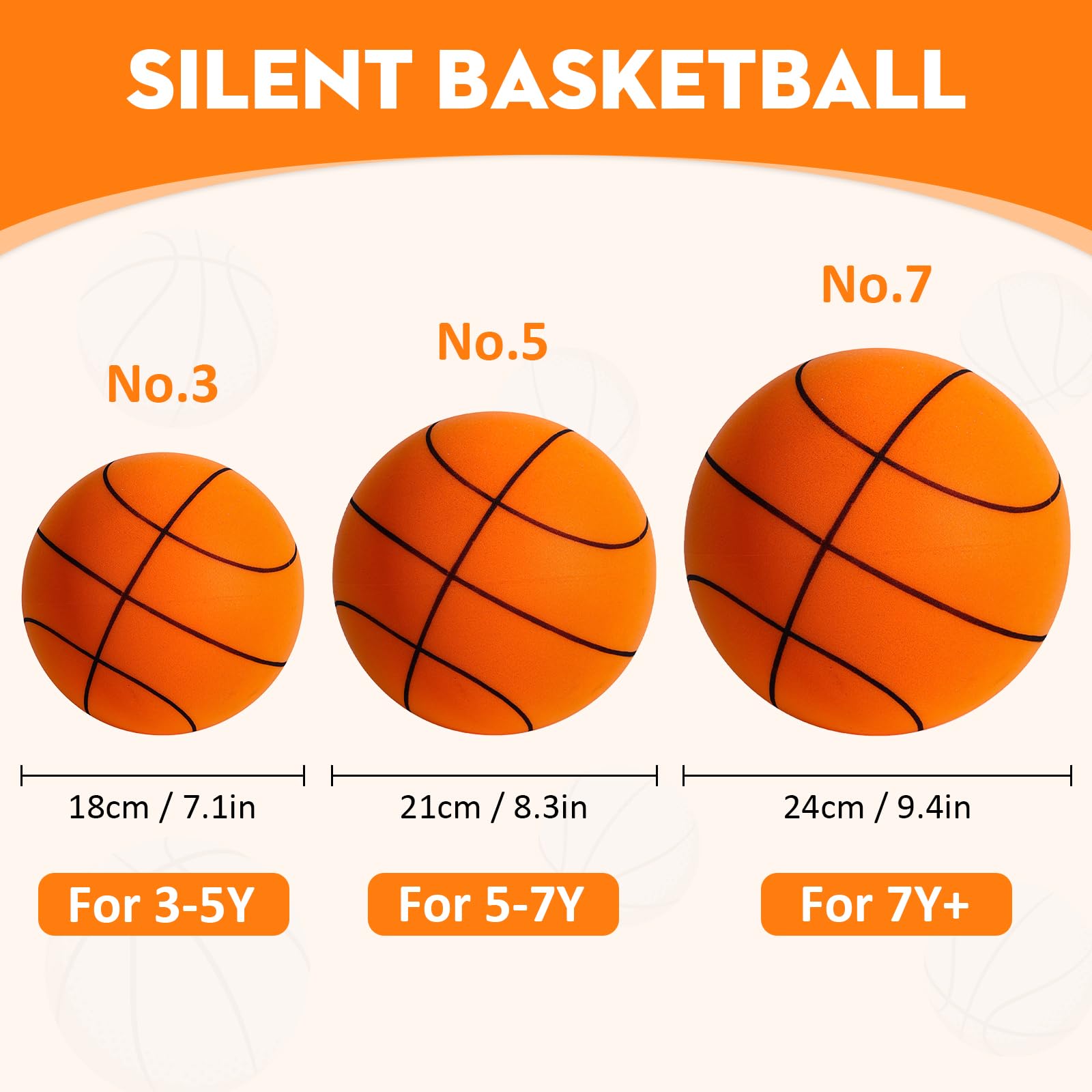 **2025 Upgraded Silent Basketball - Dribble Dream Indoor Training Foam Ball for Quiet Dribbling Practice | Perfect for Home, Gym & Apartment Use**