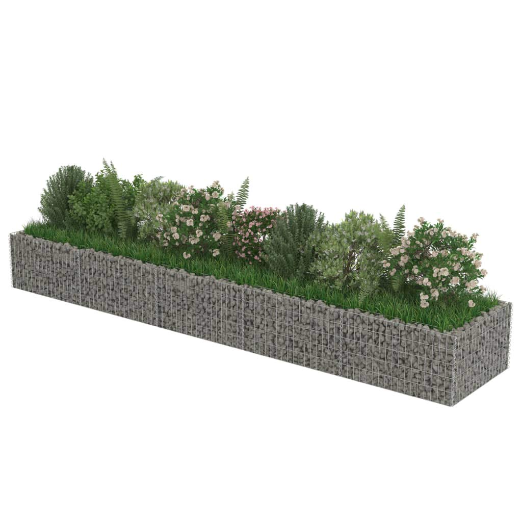Galvanized Steel Gabion Raised Garden Bed Planter - 177.2