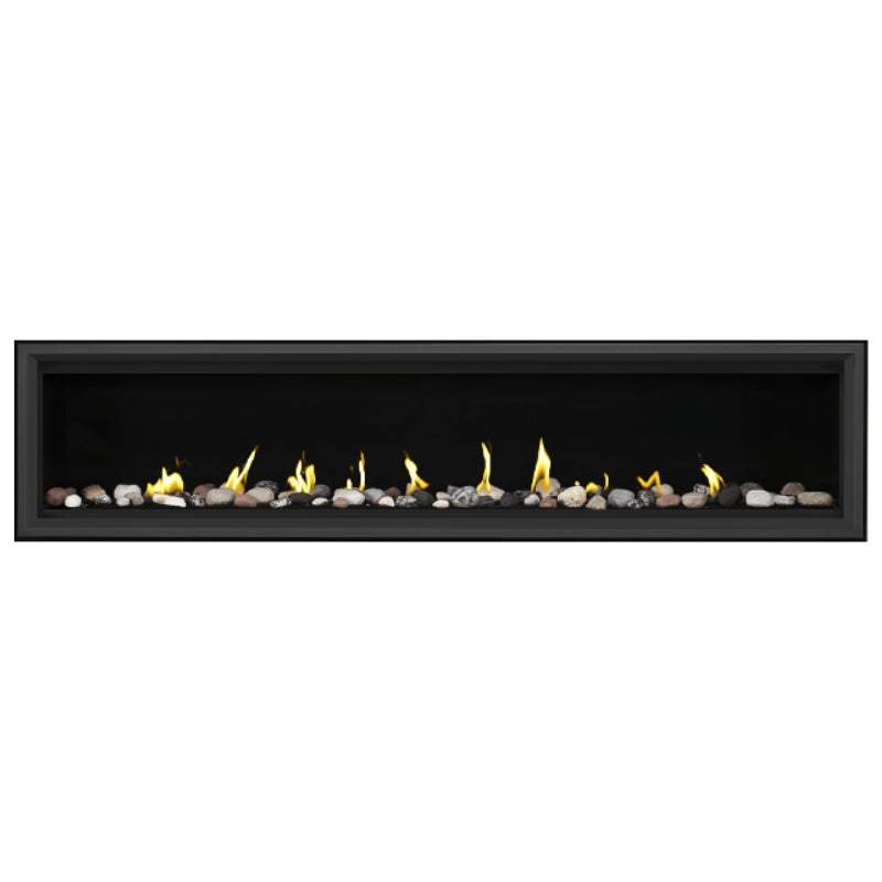 Napoleon Vector 74 Linear Direct Vent Gas Fireplace - LV74N | Modern Home Heating Solution for Living Rooms & Patios