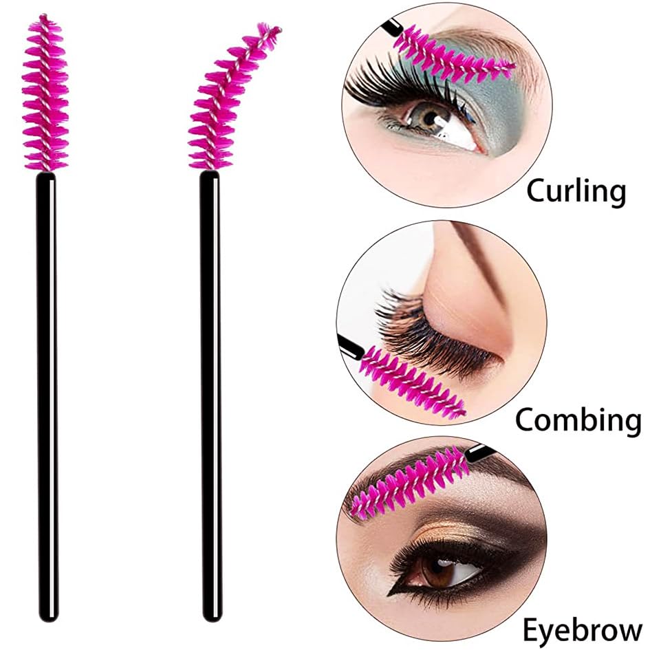 5-Piece Spoolie Eyebrow Brush Set - Perfect for Mascara Application & Eyebrow Grooming | Ideal for Makeup Artists, Beauty Enthusiasts & DIY Lash Extensions