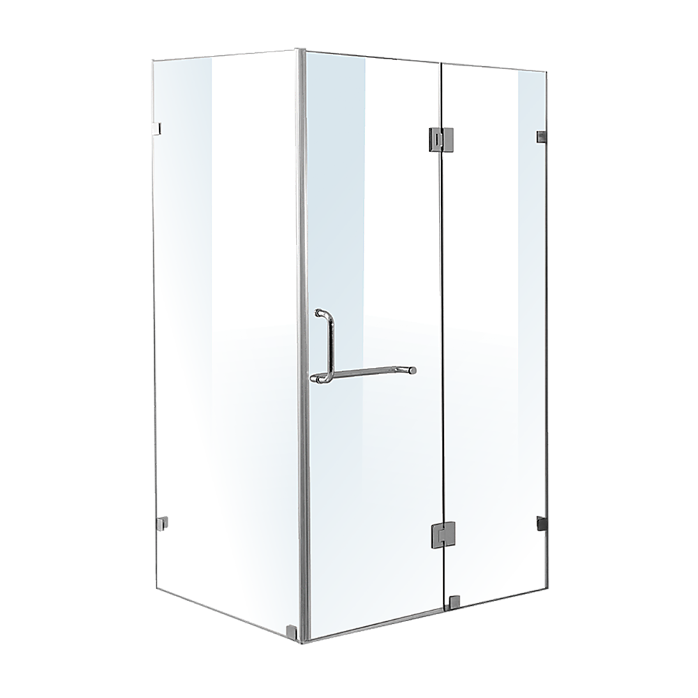 Frameless 10mm Glass Shower Screen 43.3