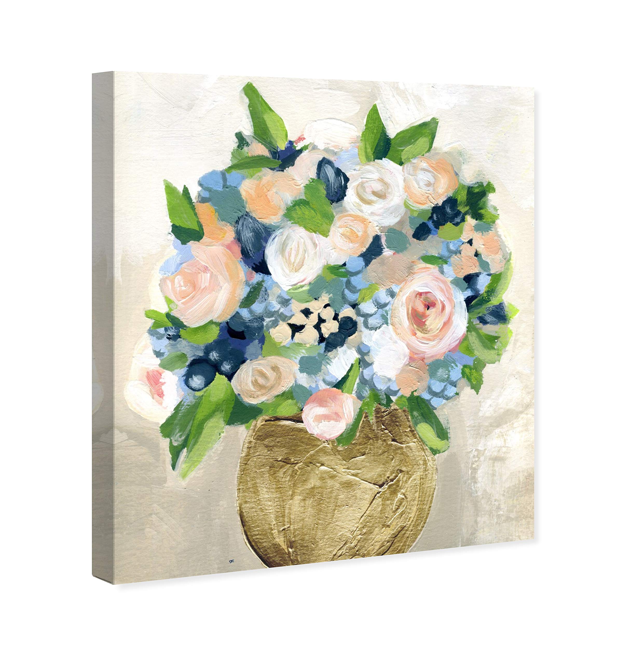 Oliver Gal Artist Co. Floral Wall Art Canvas Print - 'June Peonies' Home Decor Painting, 20x24 Inches, Orange & Green Botanical Art - Perfect for Living Room, Bedroom & Office Wall Decor