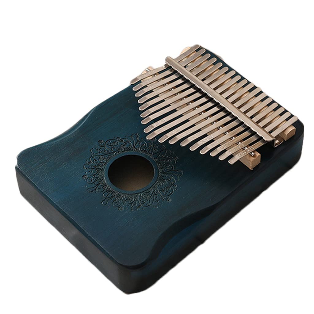 17-Tone Mahogany Wooden Thumb Piano - Portable Finger Kalimba Musical Instrument with Protective Case (Color B) - Perfect for Beginners, Kids & Adults - Ideal for Travel, Camping, Gifts, Meditation & Music Therapy - Great for Relaxation, Stress Relief and Home Decor - Use for Yoga Sessions, Birthday Presents, Classroom Activities and Outdoor Adventures