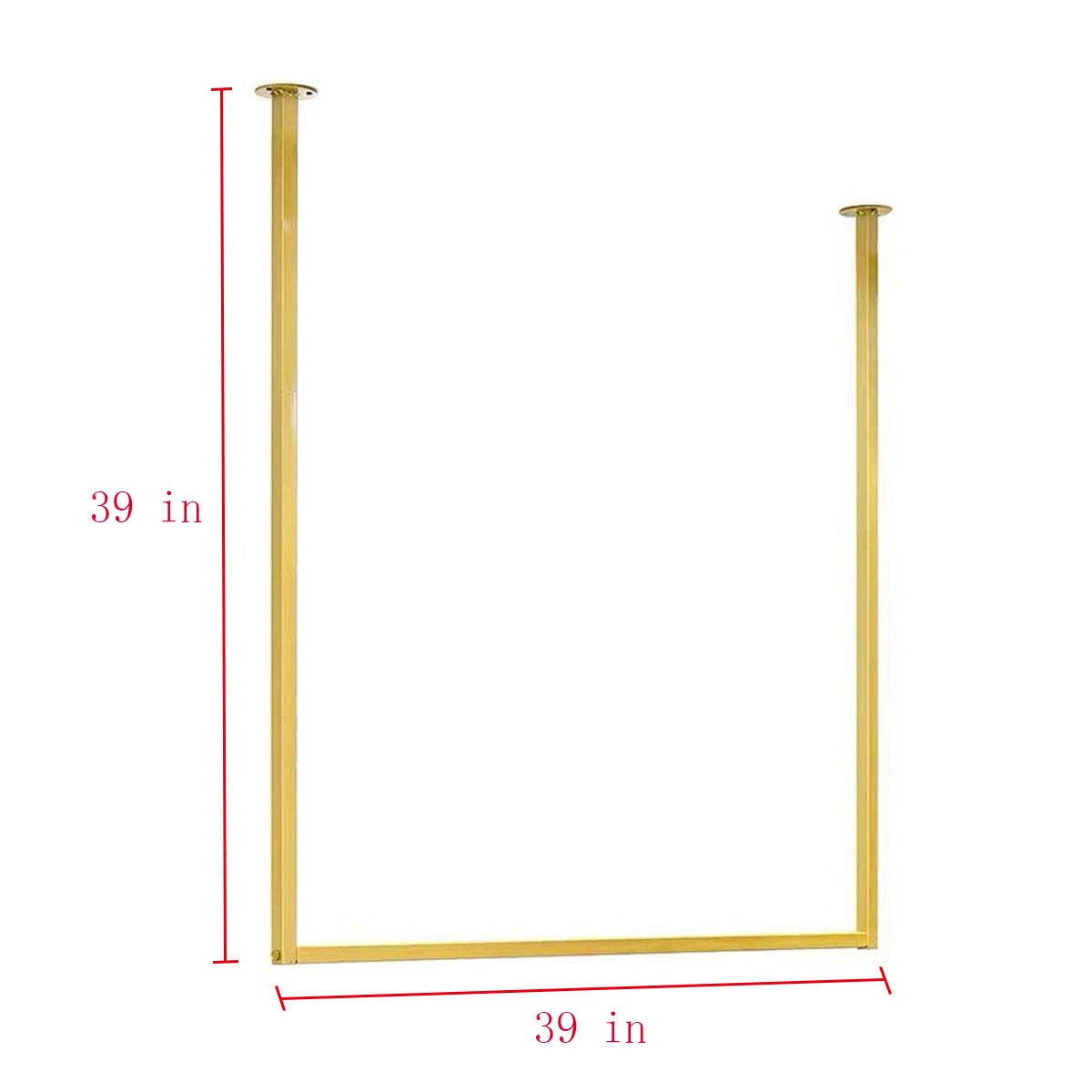 Metal Wall Mounted Clothing Rack - 39