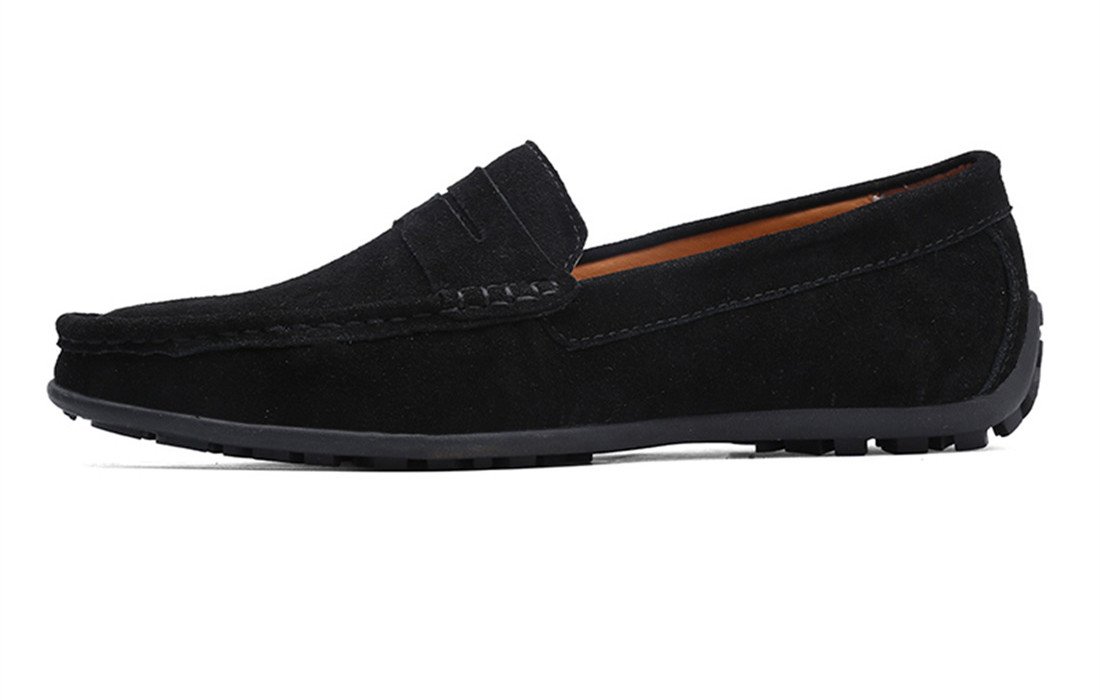 Stylish Men's Suede Leather Penny Loafers - Comfortable Slip-On Driving Moccasins & Boat Shoes for Casual Wear, Office & Outdoor Activities