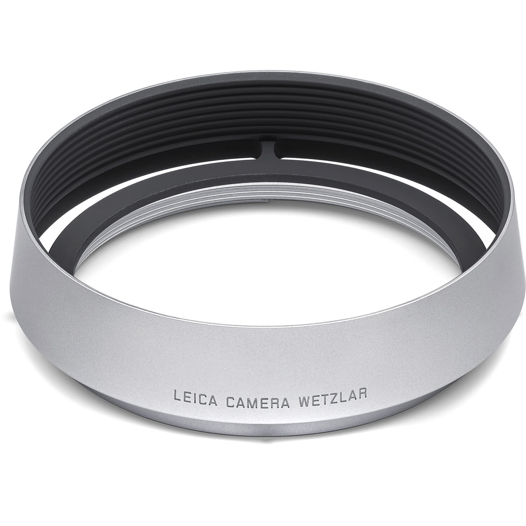 Leica Round Lens Hood Q - Aluminum Silver Lens Shade for Leica Cameras - Perfect for Outdoor Photography & Travel
