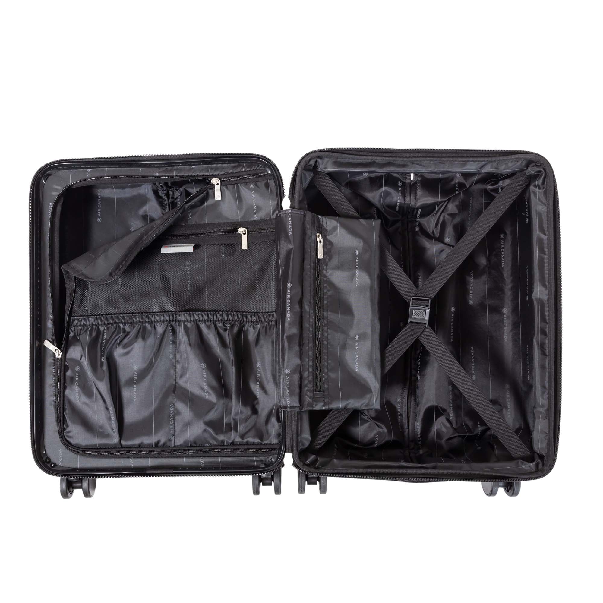 Air Canada Milan Carry On Hardside Expandable Luggage - Lightweight Spinner Suitcase for Travel, Business Trips & Weekend Getaways