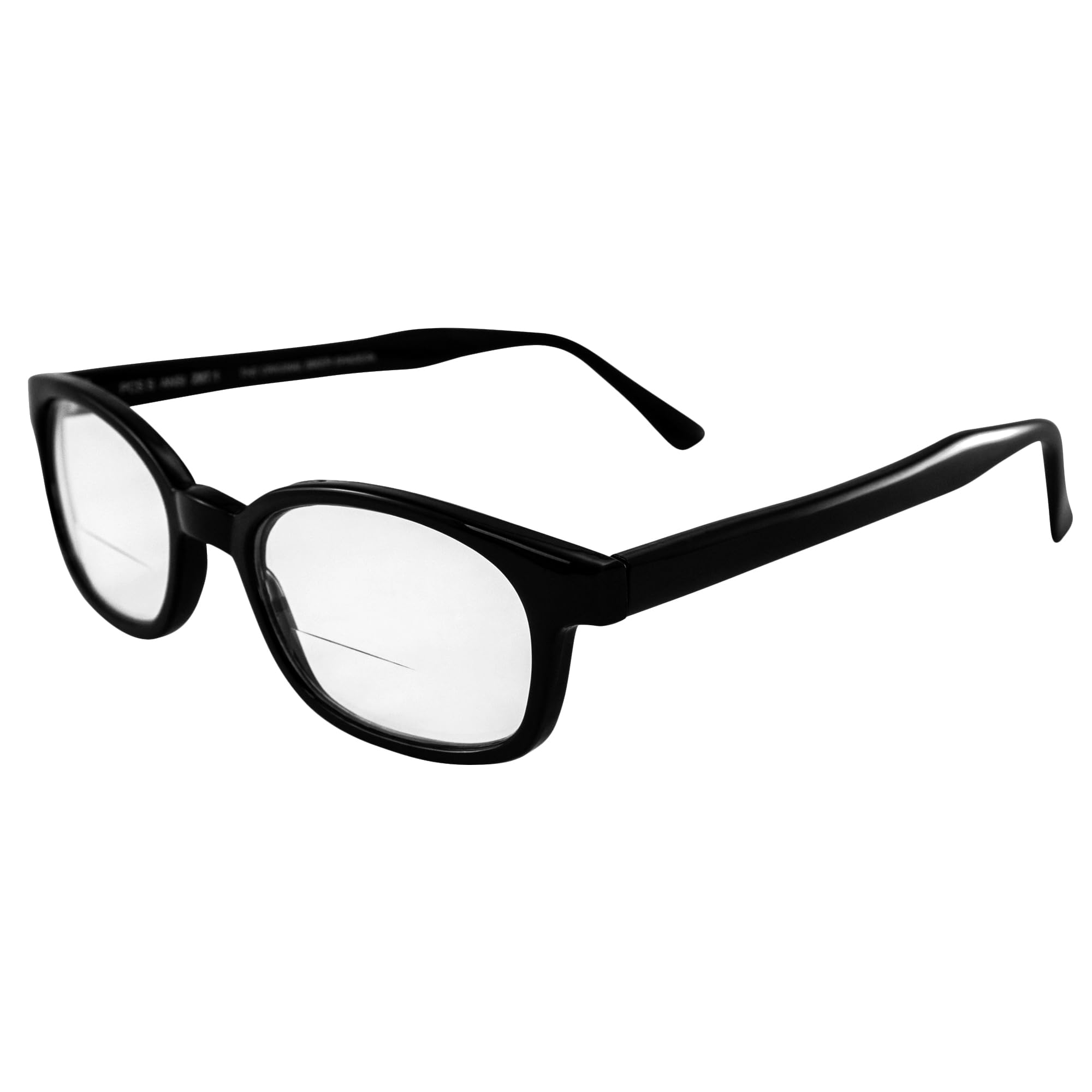Pacific Coast Sunglasses X-Kd Readerz Clear Lens 1.75 Rectangular Reading Glasses - Black Frame, 55mm Lens Width, 60mm Temple Length - Perfect for Reading, Driving & Outdoor Activities