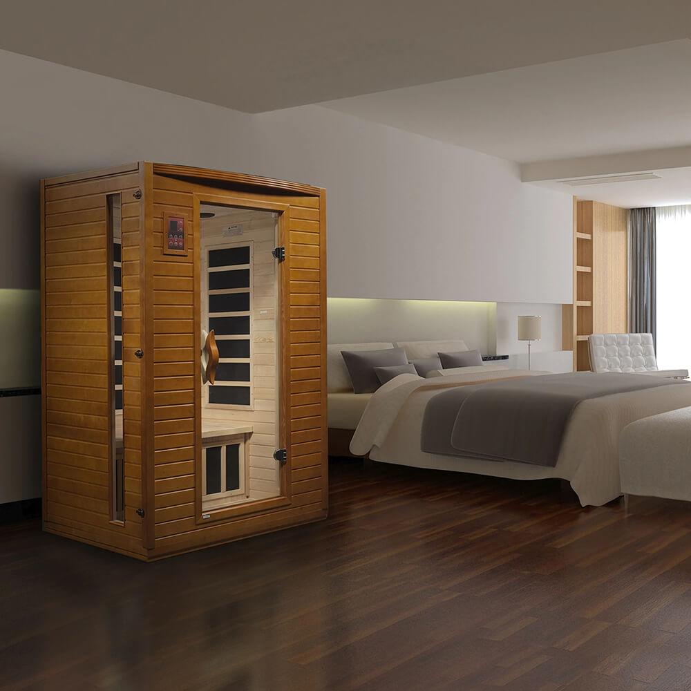 Dynamic Versailles 2-Person Low EMF Far Infrared Sauna DYN-6202-03 for Home Relaxation & Detox