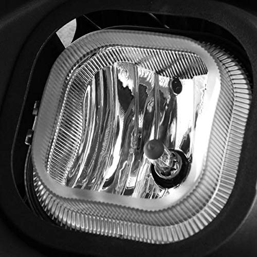 2011-2016 Ford F250 F350 F450 F550 Super Duty Halogen Fog Light Kit with Bezels, Wiring Harness, Switch & Bulbs - Complete Replacement Upgrade for Off-Road Driving & Night Visibility