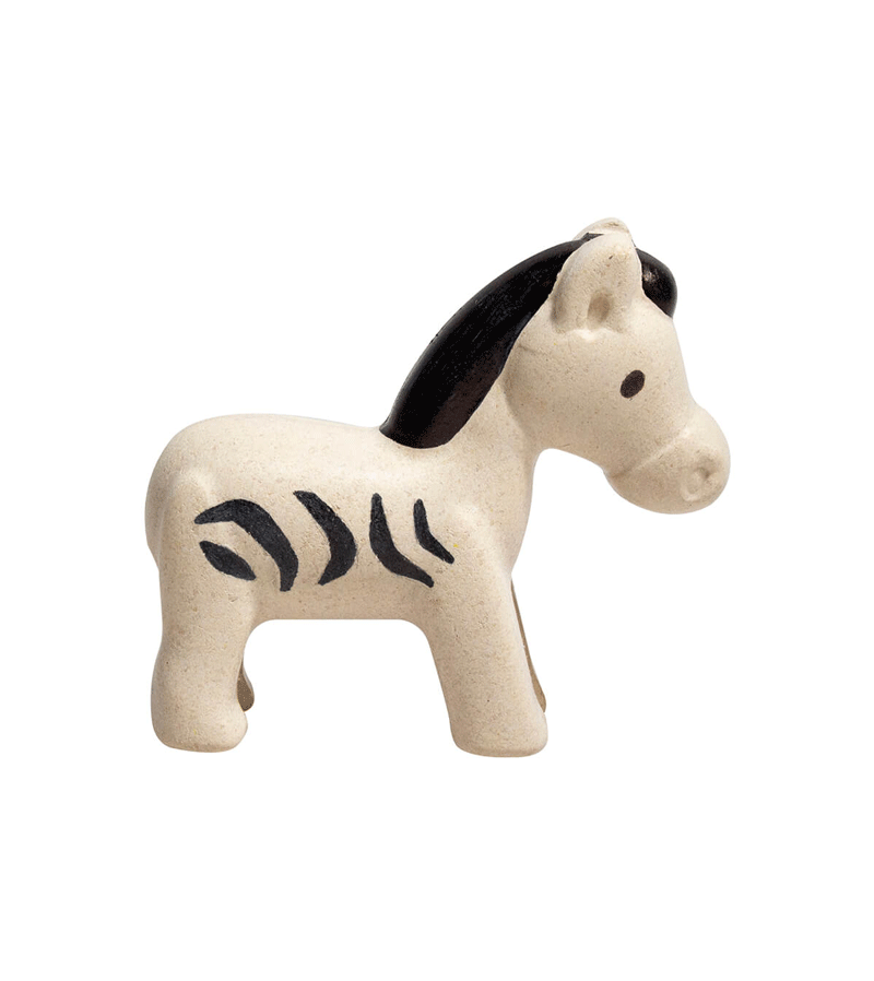 Plantoys Zebra Wooden Animal Toy - Eco-Friendly & Safe for Kids - Perfect for Pretend Play, Nursery Decor & Educational Gifts