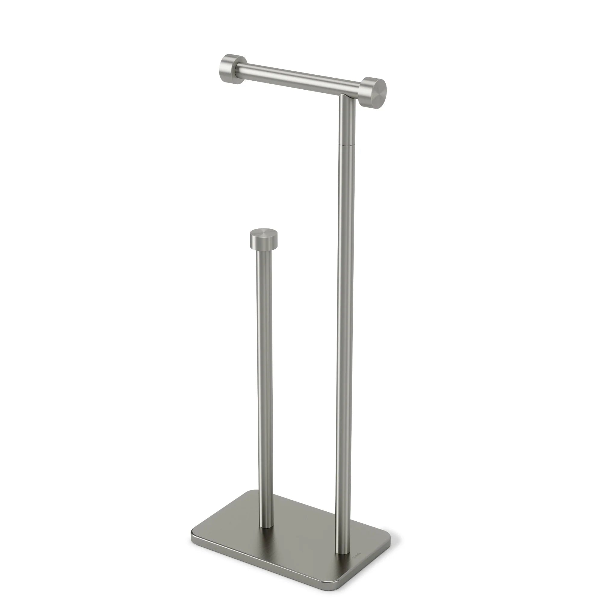 Nickel-Plated Cappa Toilet Paper Holder with Built-in Reserve - Bathroom Tissue Dispenser for Modern Homes, Hotels & Restrooms