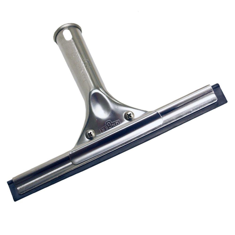 Unger Professional 8” Stainless Steel Window & Glass Cleaning Squeegee - Heavy Duty Commercial Grade Squeegee for Streak-Free Cleaning | Perfect for Home Windows, Shower Doors, Mirrors & Glass Tables