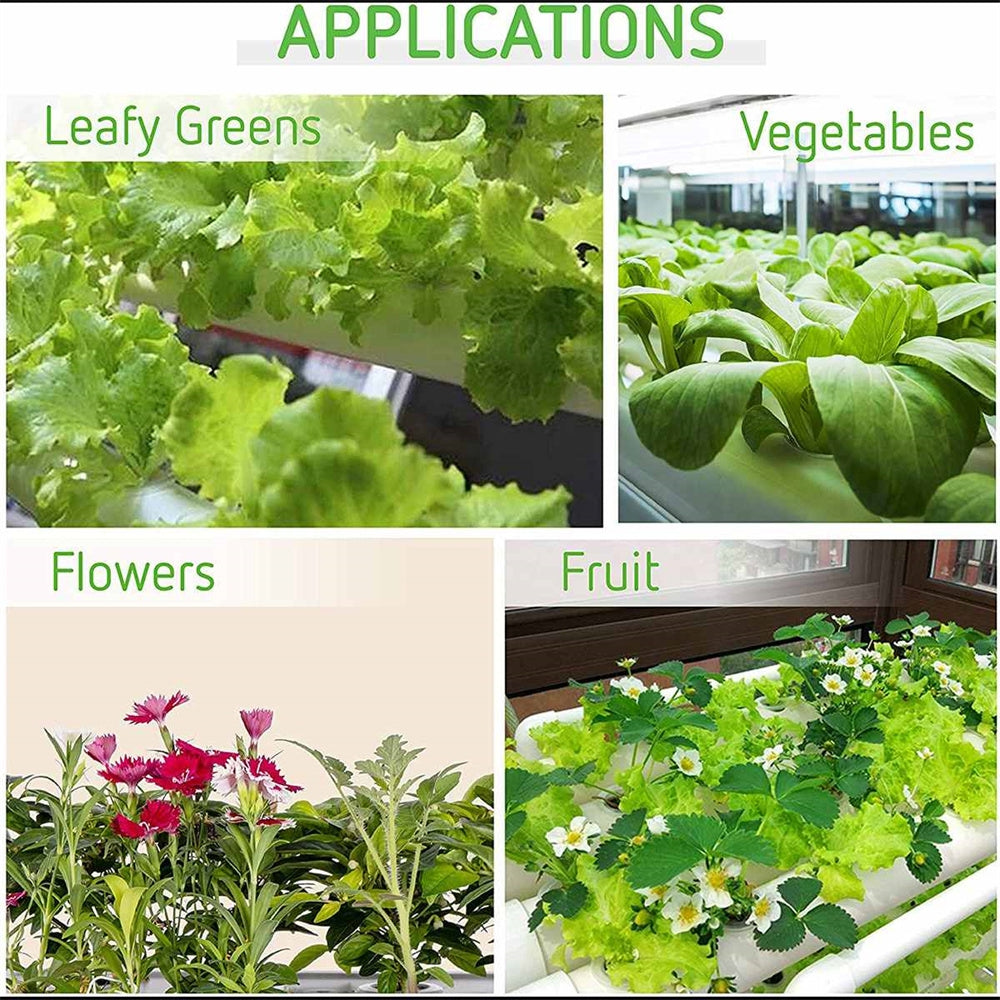 108-Site Hydroponic Grow Kit with Wheels - Indoor Vegetable Garden System for Home, Greenhouse & Urban Farming | Easy Setup & Space-Saving Design