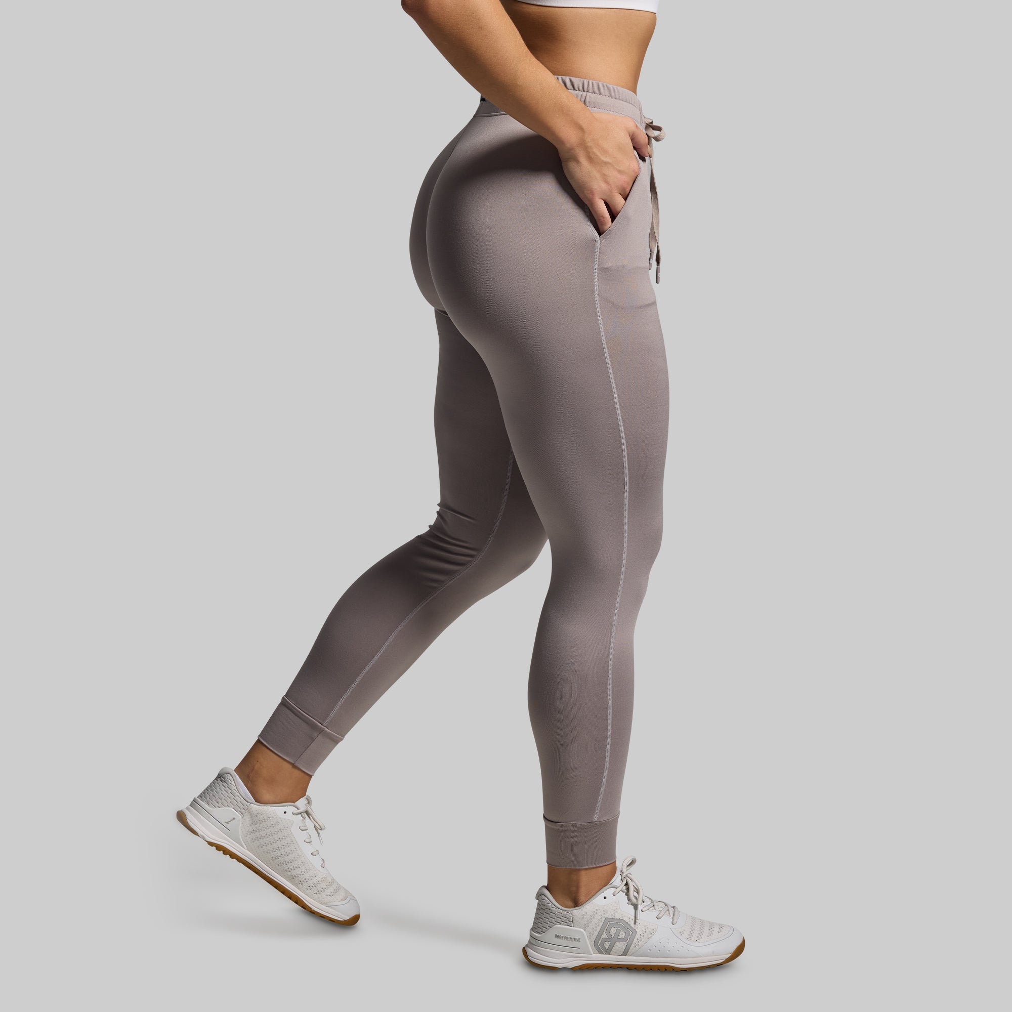Women's Rest Day Jogger 2.0 - Soft Lounge Pants for Yoga, Running & Relaxation | Comfortable Casual Athleisure Wear (Stone Color) - Perfect for Home, Gym & Travel