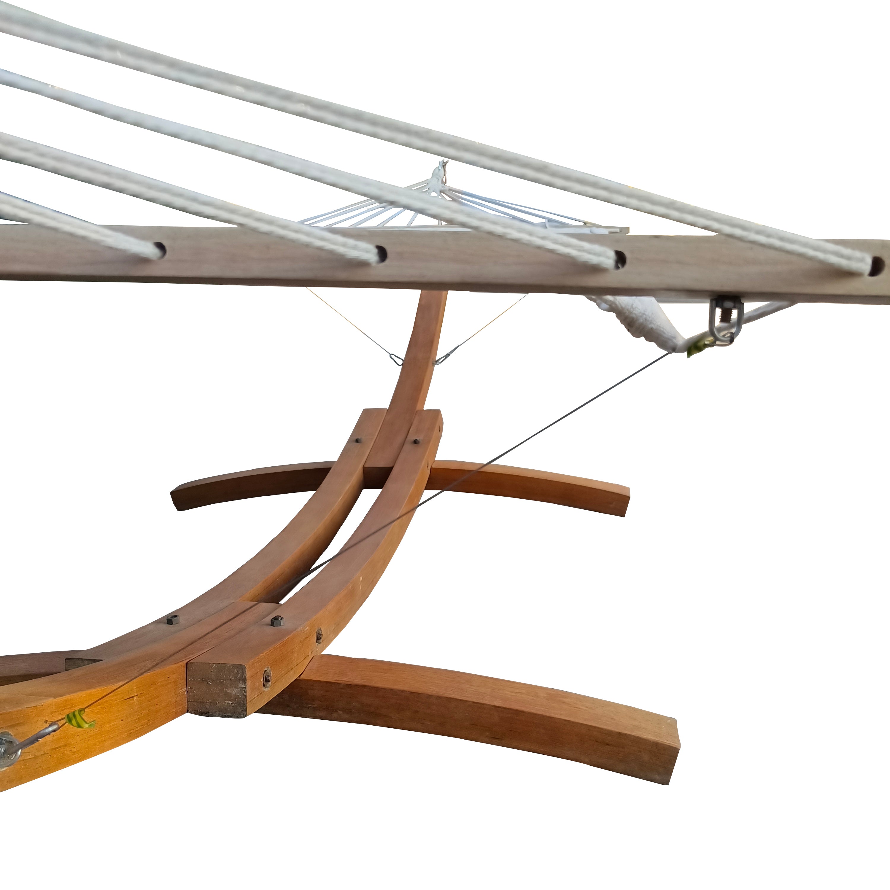 1 Person Hammock with Stand Set - Portable Indoor/Outdoor Hammock for Camping, Backyard & Patio - Sturdy Plywood Frame & Durable Canvas Fabric - Perfect for Relaxation & Lounging