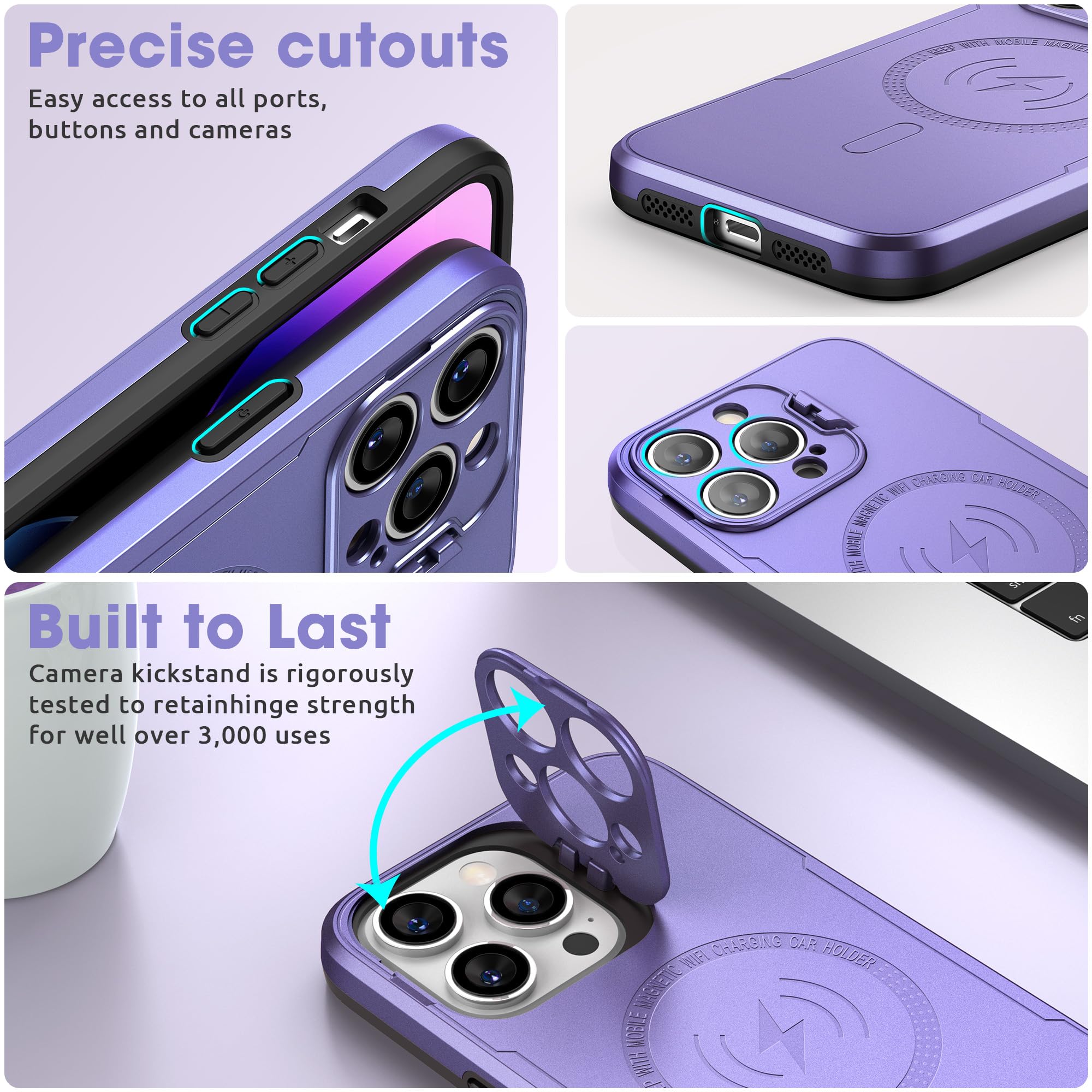 ABITKU Magnetic Case for iPhone 15 Pro Max 6.7