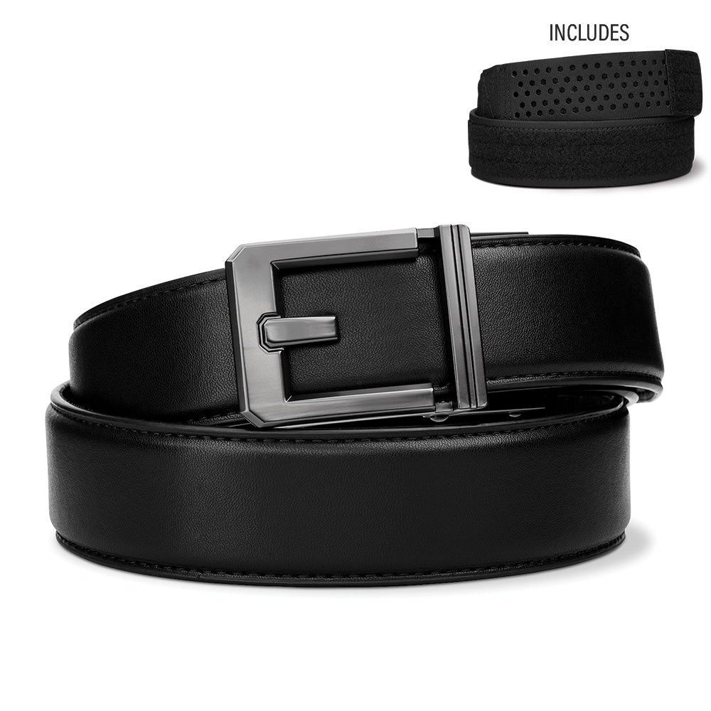 EXECUTIVE PROTECTION Black Armortek Leather Belt 1.5