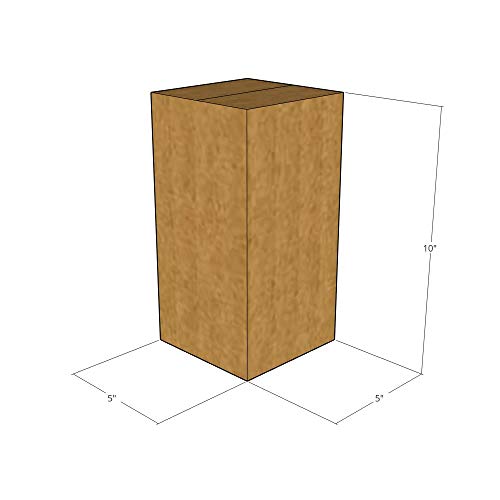 5x5x10 Inch Corrugated Shipping Boxes - 32 ECT Strength (150 Pack) | Durable Moving & Storage Boxes for Business, Office & Home Use | Perfect for Packing, Shipping, Moving & Organizing