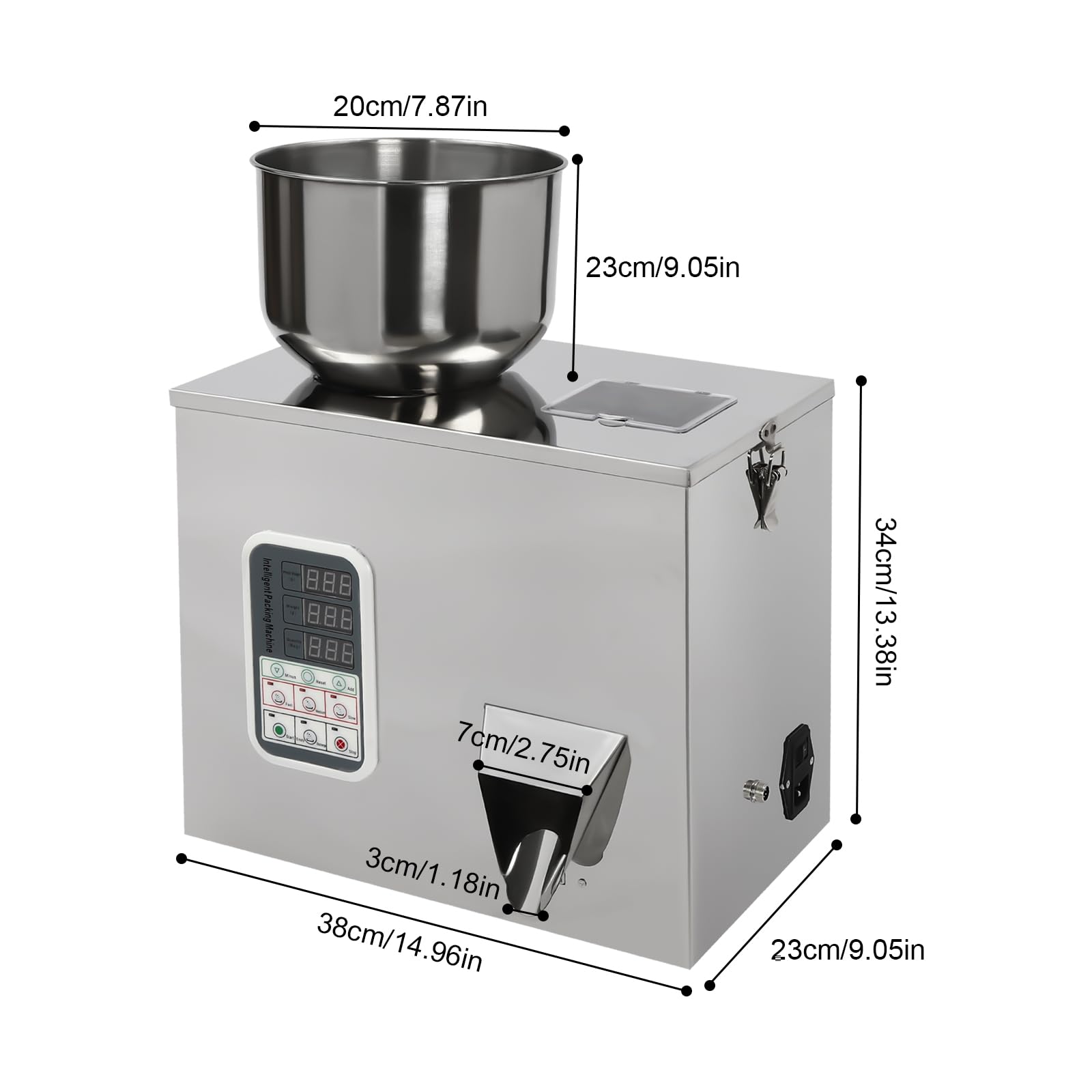 Automatic Powder Filling Machine 1-100g | Precision Powder & Granule Dispenser for Bottles & Bags | Perfect for Beans, Seeds, Grains, Tea & Granular Products | Ideal for Home, Commercial & Industrial Packaging