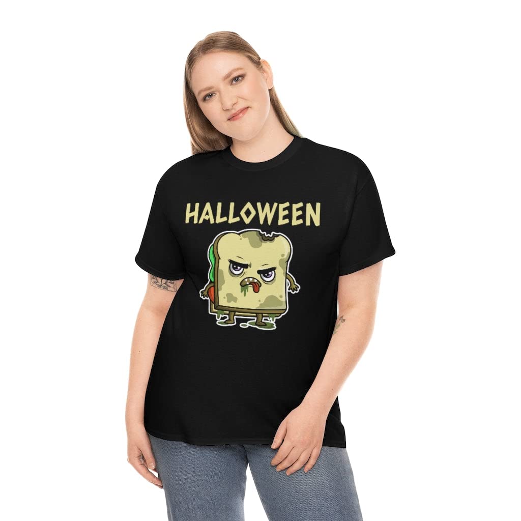 Spooky Halloween Sandwich T-Shirt for Women - Plus Size Funny Food Costume - Perfect for Halloween Parties & Themed Events