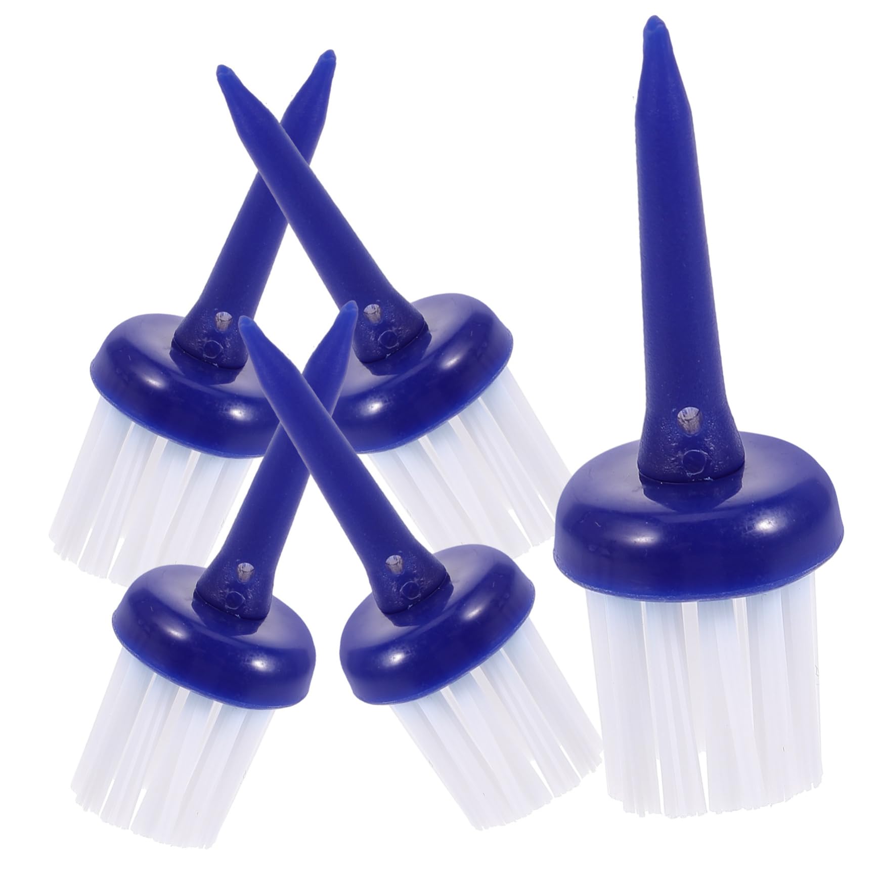 Premium Golf Ball & Tee Cleaner Set - Plastic Golf Tees with Red Golf Mat - Perfect for Driving Range & Home Practice