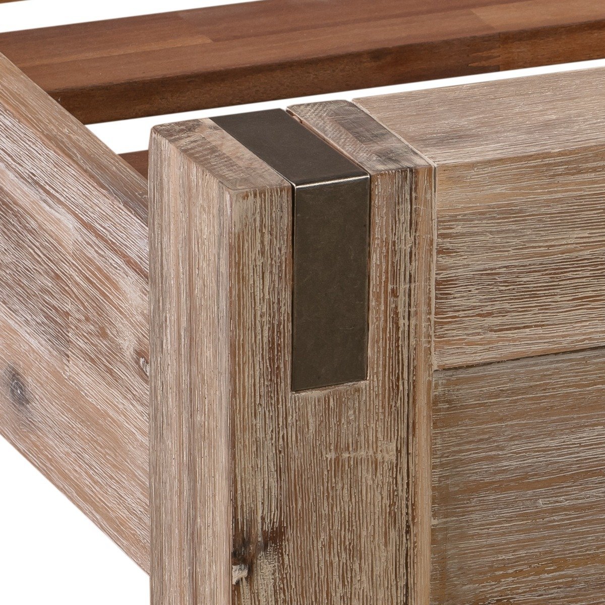 Java Queen Bed Frame Solid Oak Wood - Modern Bedroom Furniture for Master Bedroom & Guest Room