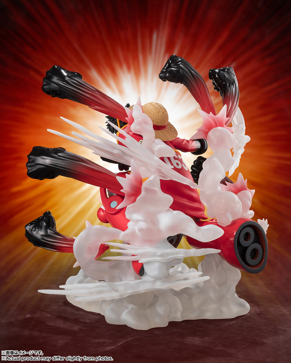 Figuarts Zero Extra Battle One Piece Monkey D. Luffy Gum Gum Hawk Gatling Action Figure - Anime Collectible for Display & Gift for Fans