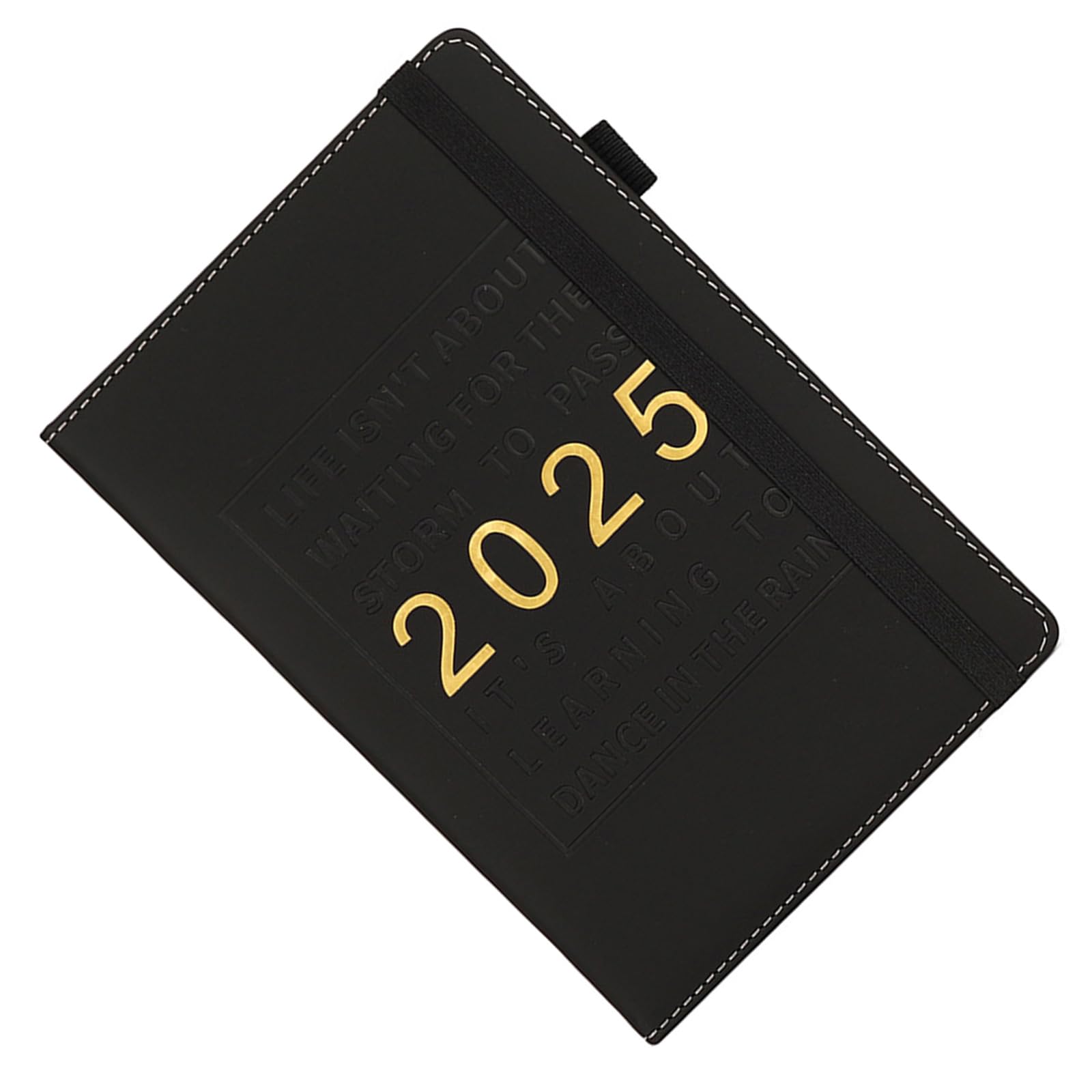 2025 Leather Planner - Academic & Weekly Monthly Planner with Elastic Band & Pen Holder - Perfect for Students, Professionals & Organizing Schedules