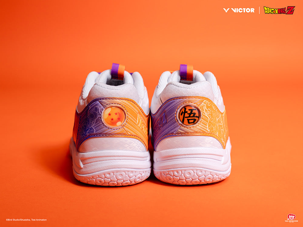 Victor x Dragon Ball Z VG DBZ L Unisex Indoor Court Shoes for Basketball & Volleyball - Lightweight Ivory White Anime Sneakers for Fans & Collectors