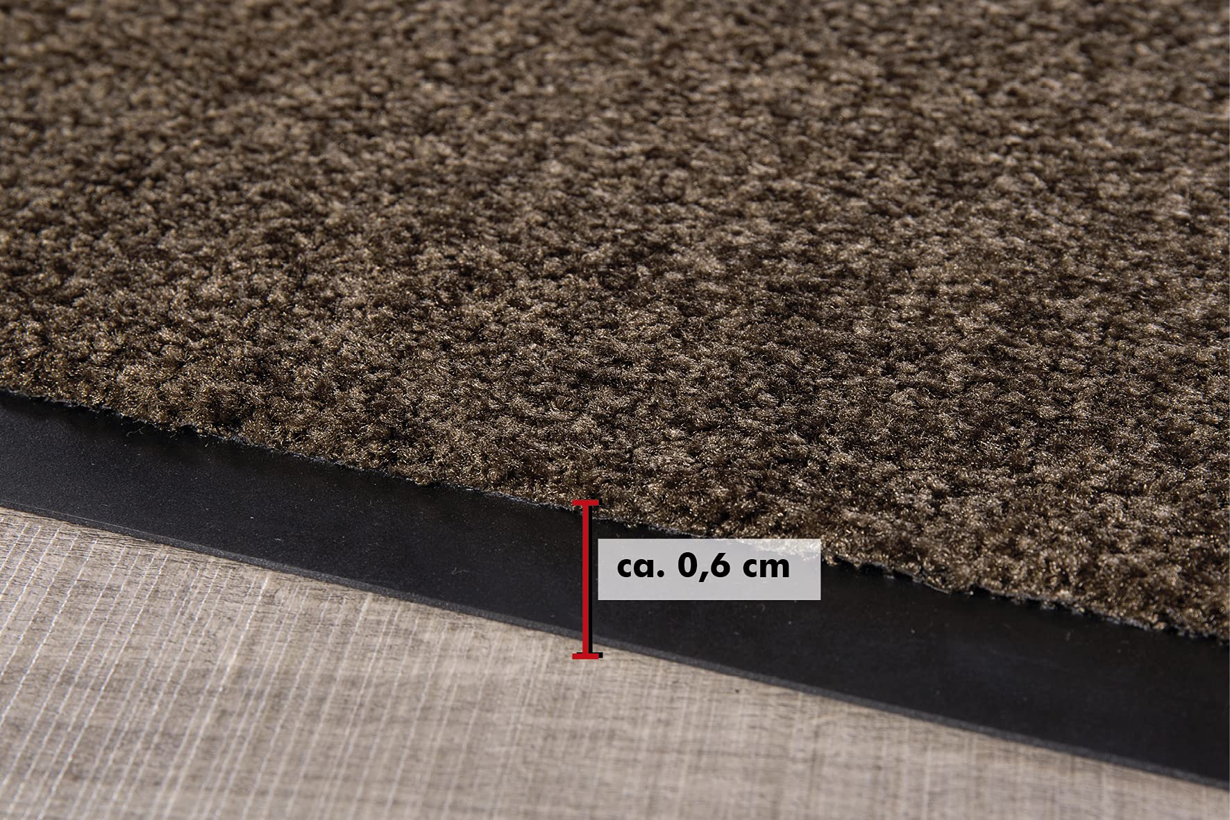 Dirt Trapper Entrance Mat - Indoor & Outdoor Doormat, 24x36 Inch Polyamide Floor Mat in Brown - Perfect for Mudrooms, Garages & High-Traffic Areas
