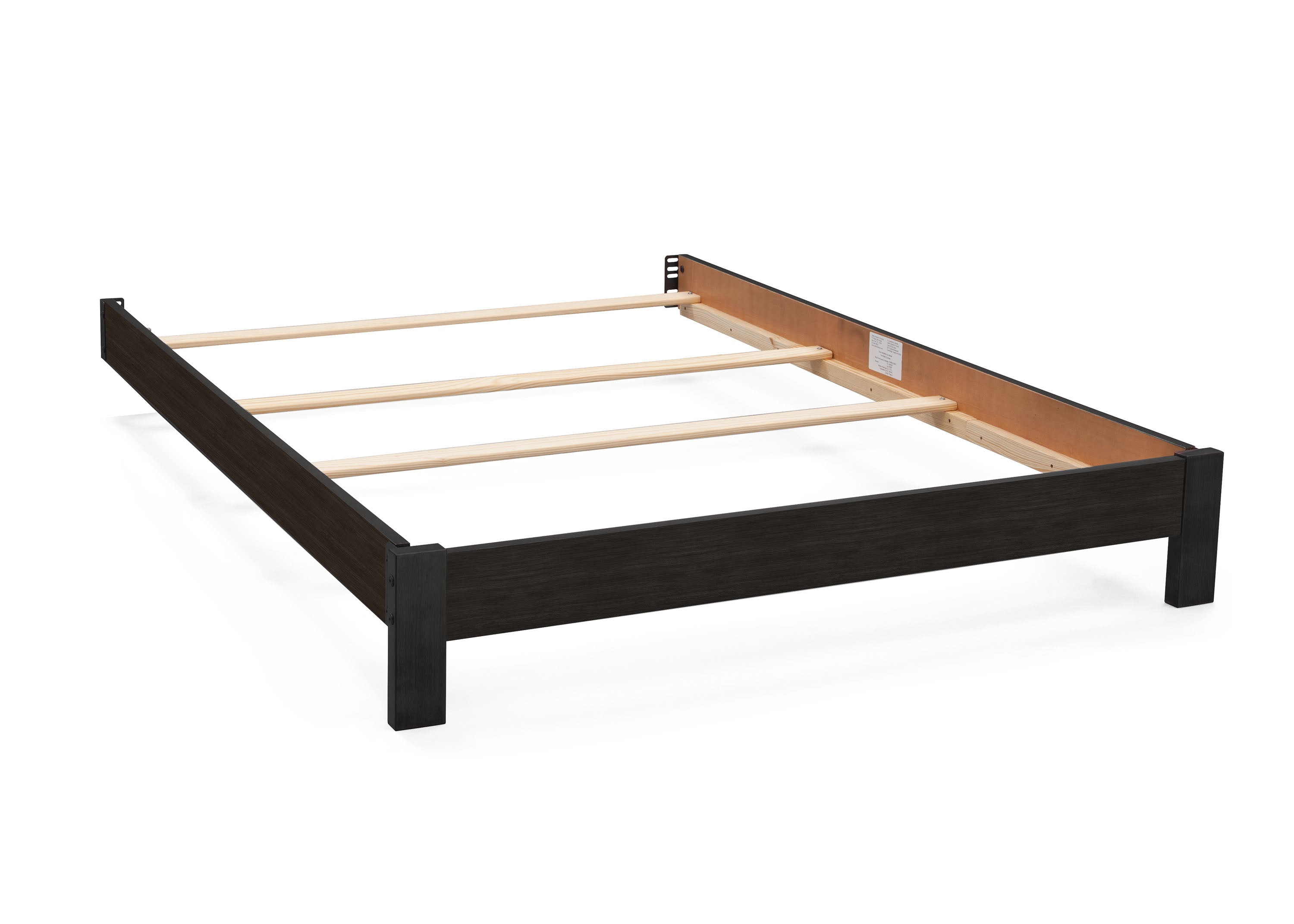 Full Size Platform Bed Frame Kit for 4-in-1 Convertible Cribs - Sturdy Wooden Toddler Bed Conversion Set for Nursery & Kids Room Decor