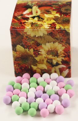 Scott's Cakes Chocolate Dutch Mints - 1 Pound Square Fall Leaf Gift Box | Premium Gourmet Candy for Holidays, Parties & Corporate Gifting