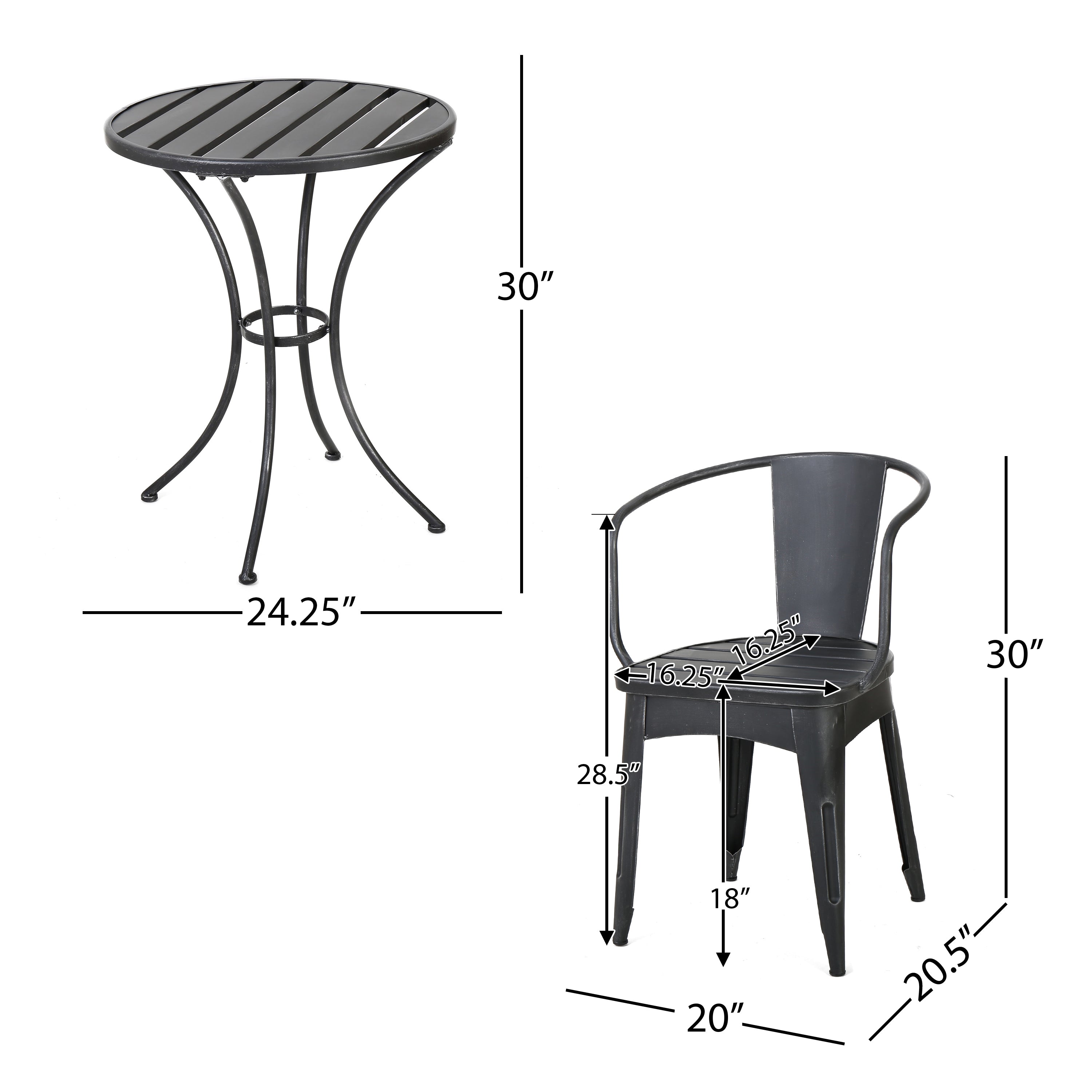 COLMAR 3-Piece KD Metal Set - Durable Construction Hardware Kit for Furniture Assembly & DIY Projects