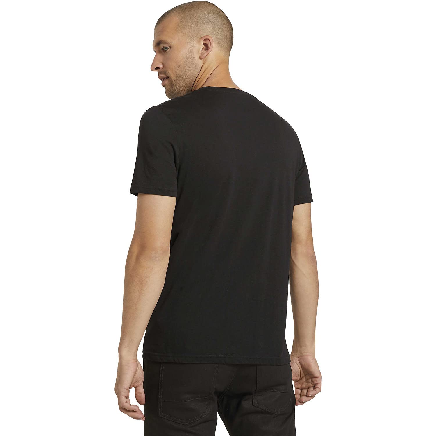 Tom Tailor Men's Crew Neck Double-Layer T-Shirt - White & Black Options | Casual Wear, Everyday Outfit, Street Style Fashion