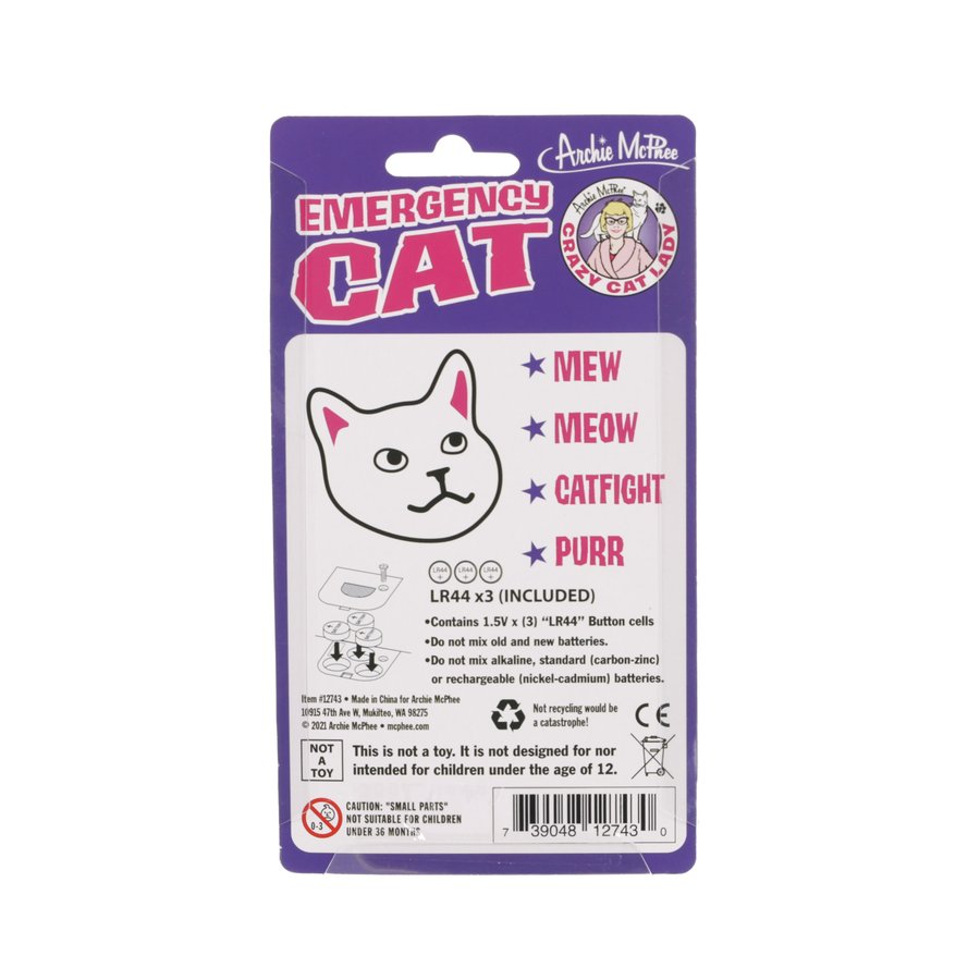 Emergency Cat Plush Toy - Cute Stress Relief & Funny Gift for Cat Lovers - Perfect for Office Desk Decor, Prank Gifts, and Anxiety Relief