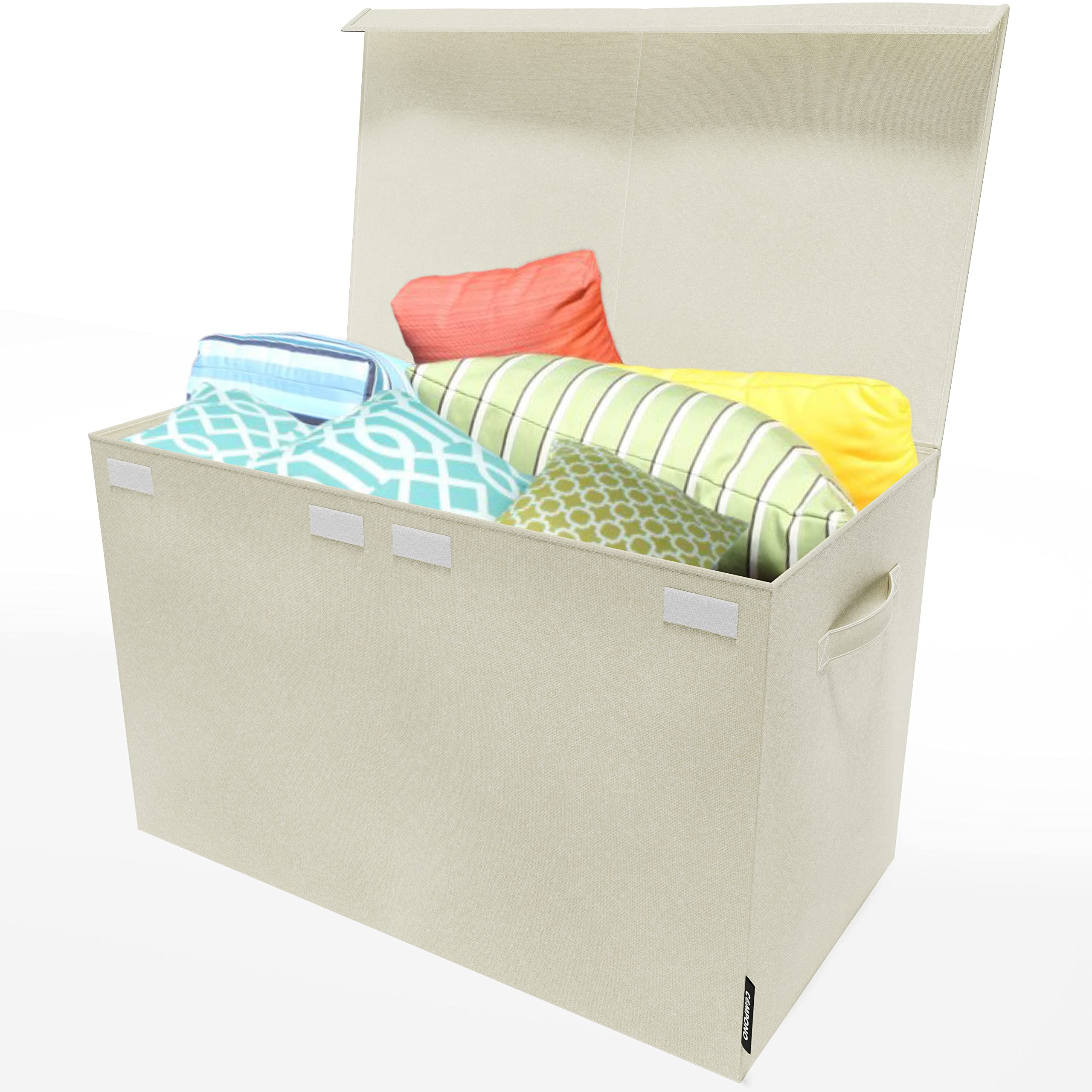 Premium Storage Box for Home Organization - Versatile Chest & Bin Organizer for Kids, Bedroom, Living Room | Ideal for Toys, Books & Clothes Storage (Cream)