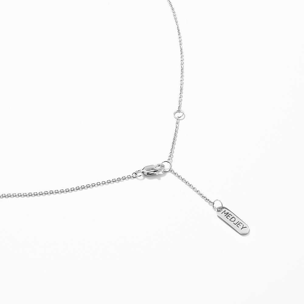 Personalized Engravable Silver Horizontal Bar Necklace - Custom Name Jewelry Gift for Women, Mom, Wife - Perfect for Anniversaries, Birthdays & Special Occasions