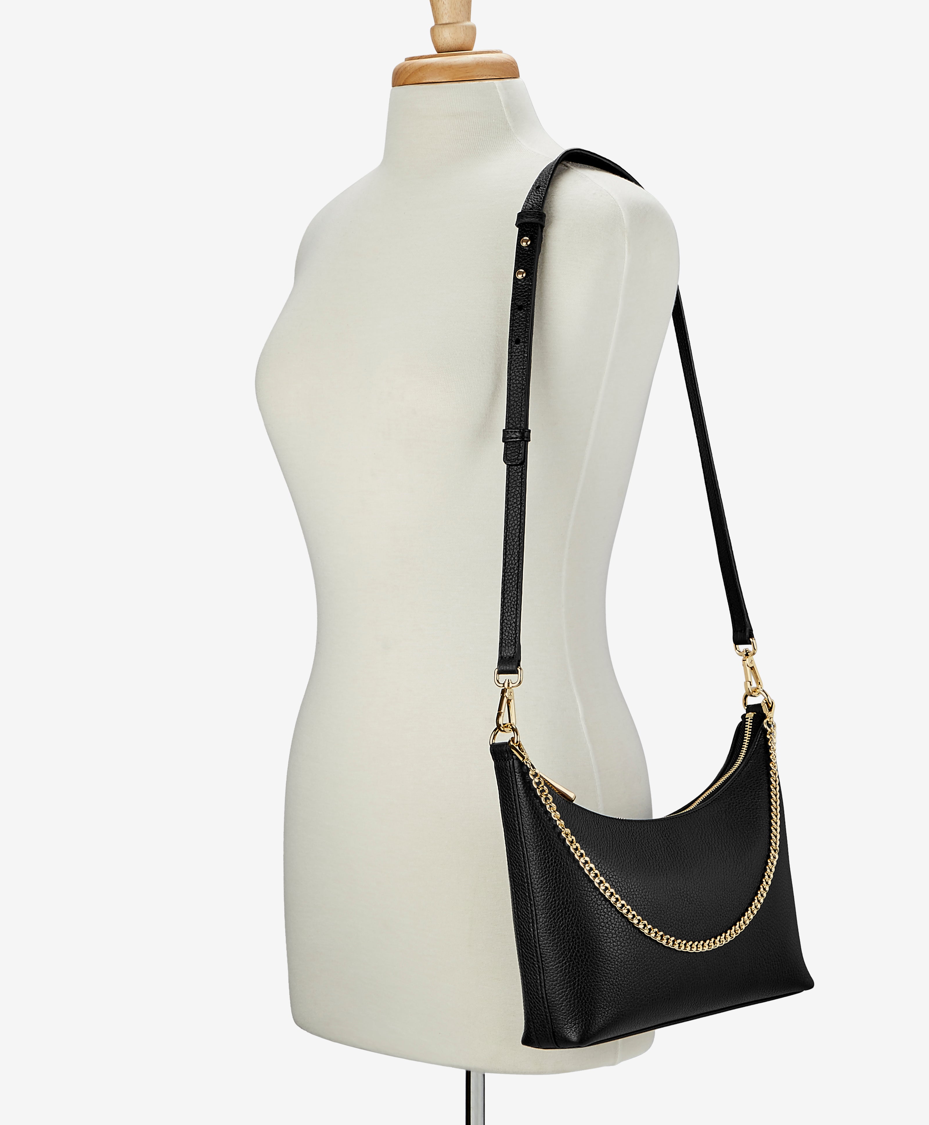 Jules Crossbody Bag - Black Pebble Grain Leather Purse for Women | Stylish & Durable Handbag for Everyday Use, Work, and Travel