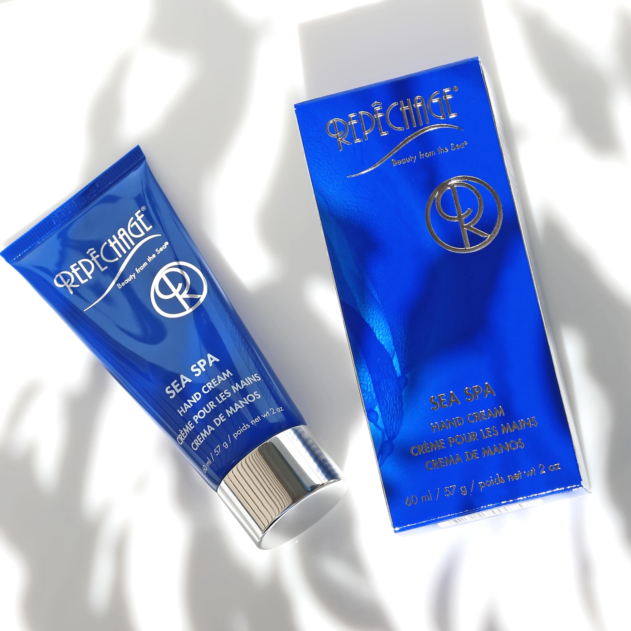 Repechage Sea Spa Hand Cream with Green Tea Extract - 60ml Deep Hydration for Dry, Cracked Hands | Non-Sticky Formula for Smooth, Soft Skin | Perfect for Office, Travel & Winter Care