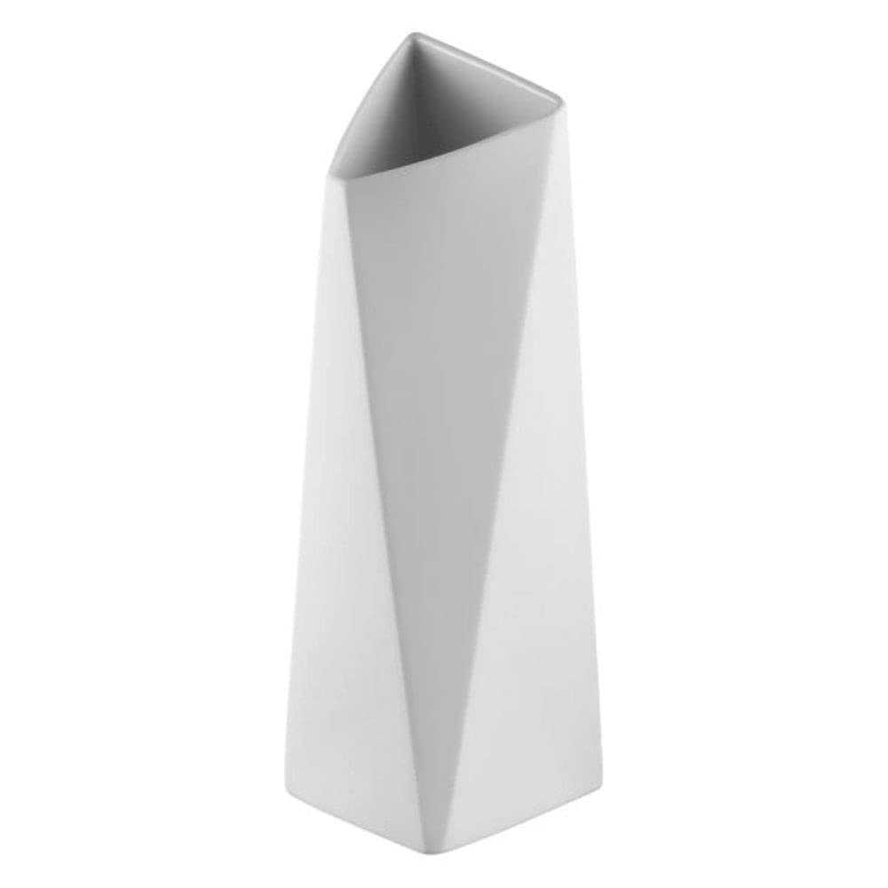 Rosenthal Surface Weiss Matt Vase 27cm - Modern Ceramic Flower Vase for Home Decor, Wedding Centerpiece & Luxury Gift (Model 26027)