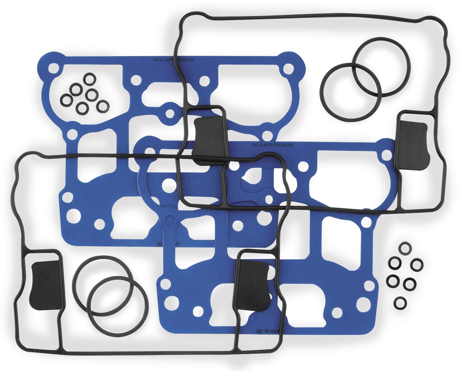 S&S Cycle Chrome Die-Cast Rocker Cover Gasket Kit - Compatible with Harley-Davidson Big Twin Models 1984-1999 | High-Performance Motorcycle Engine Seal Replacement for Improved Ride Quality