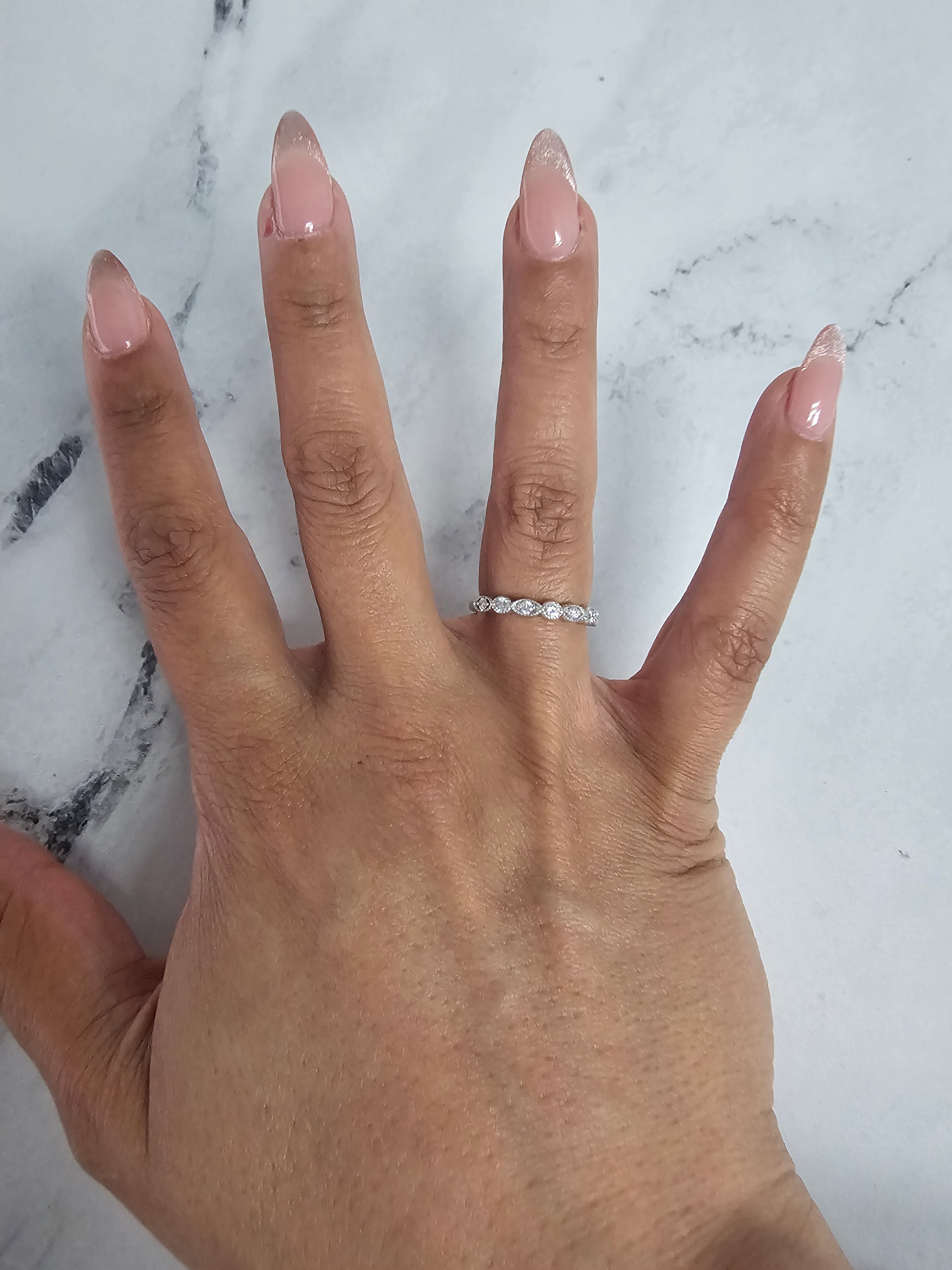14K White, Rose & Yellow Gold Stackable Diamond Ring - 0.18cttw Total Weight | Perfect for Layering, Anniversary Gifts & Everyday Elegance