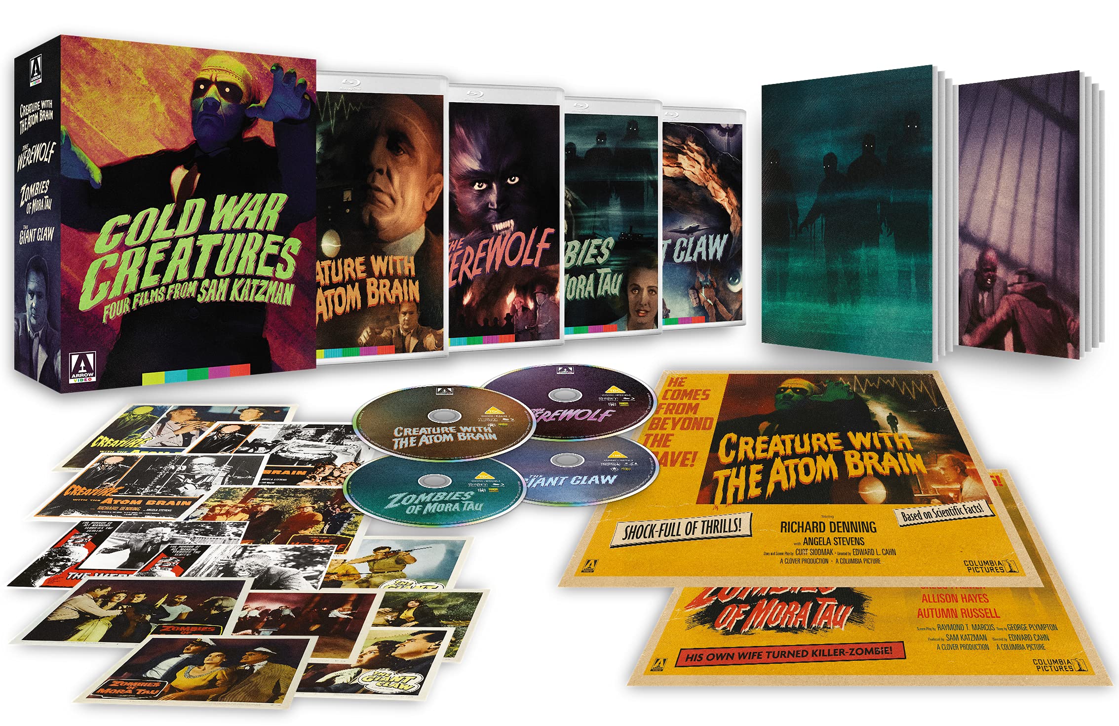 Cold War Creatures: Four Classic Horror Films from Sam Katzman - Limited Edition Blu-ray | Perfect for Movie Collectors & 1950s Sci-Fi Fans
