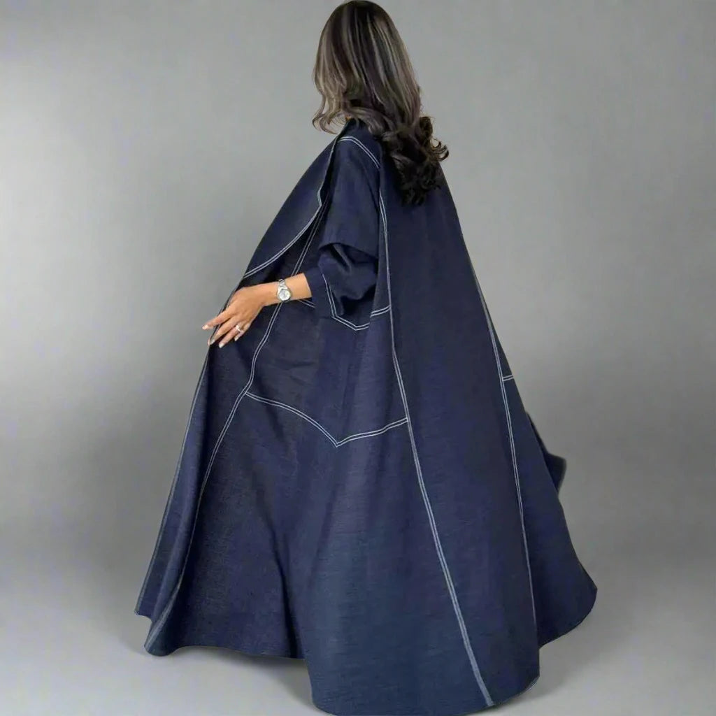 Elegant Modest Fashion Cardigan Open Abaya Dress #24123 - Perfect for Ramadan, Eid, Prayer & Special Occasions