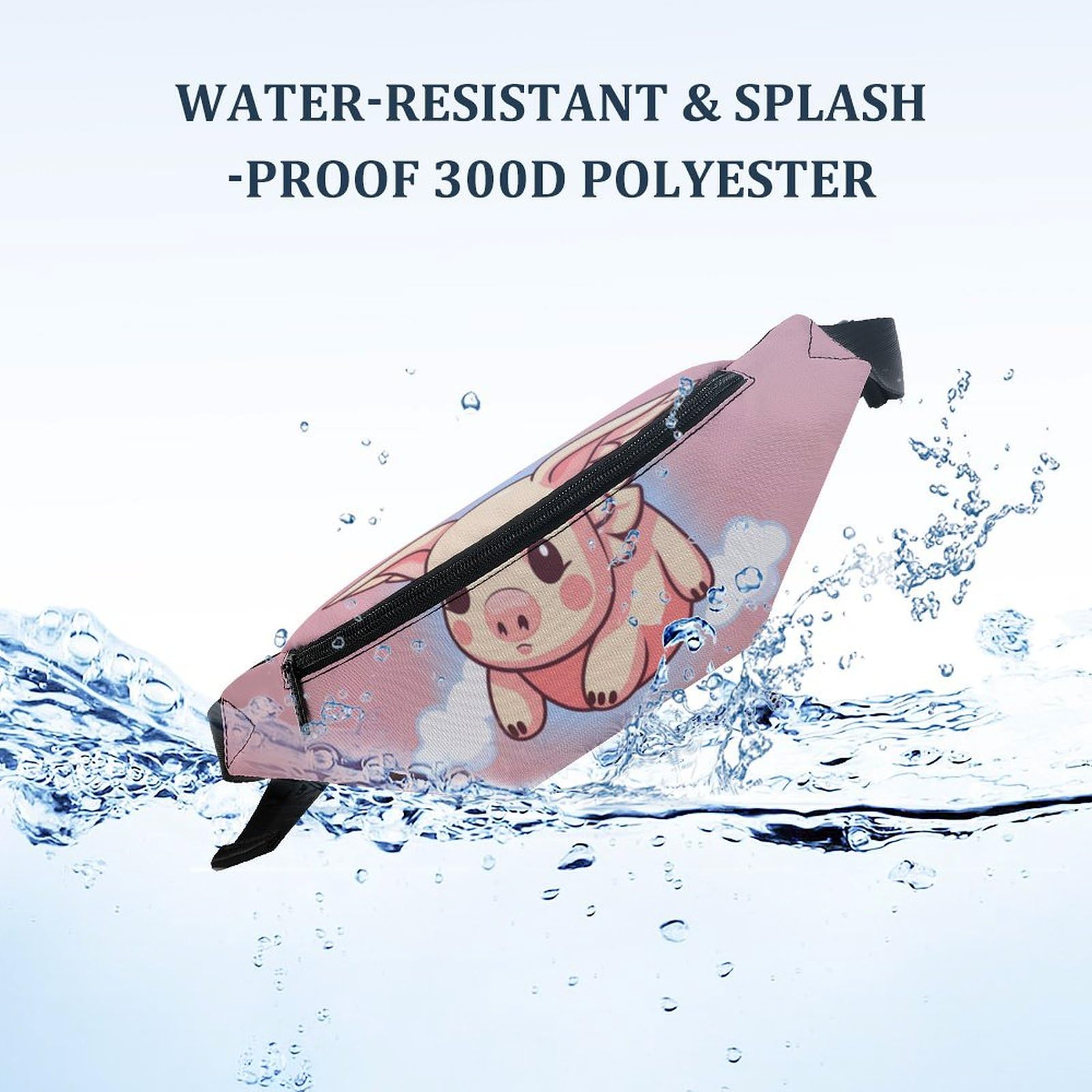 Adjustable Flying Pig Belt Bag - Crossbody Waist Pouch for Women & Men | Perfect for Outdoor Activities, Travel, and Festivals