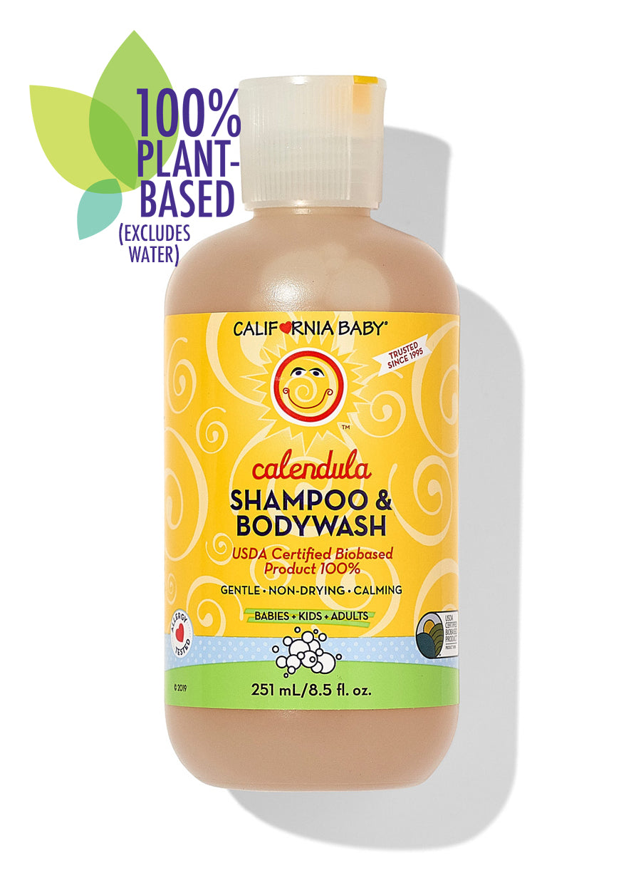 Calendula™ Shampoo & Body Wash for Babies & Sensitive Skin - Gentle Natural Cleanser for Daily Hair & Body Care - Perfect for Newborns, Kids, and Adults with Dry or Irritated Skin