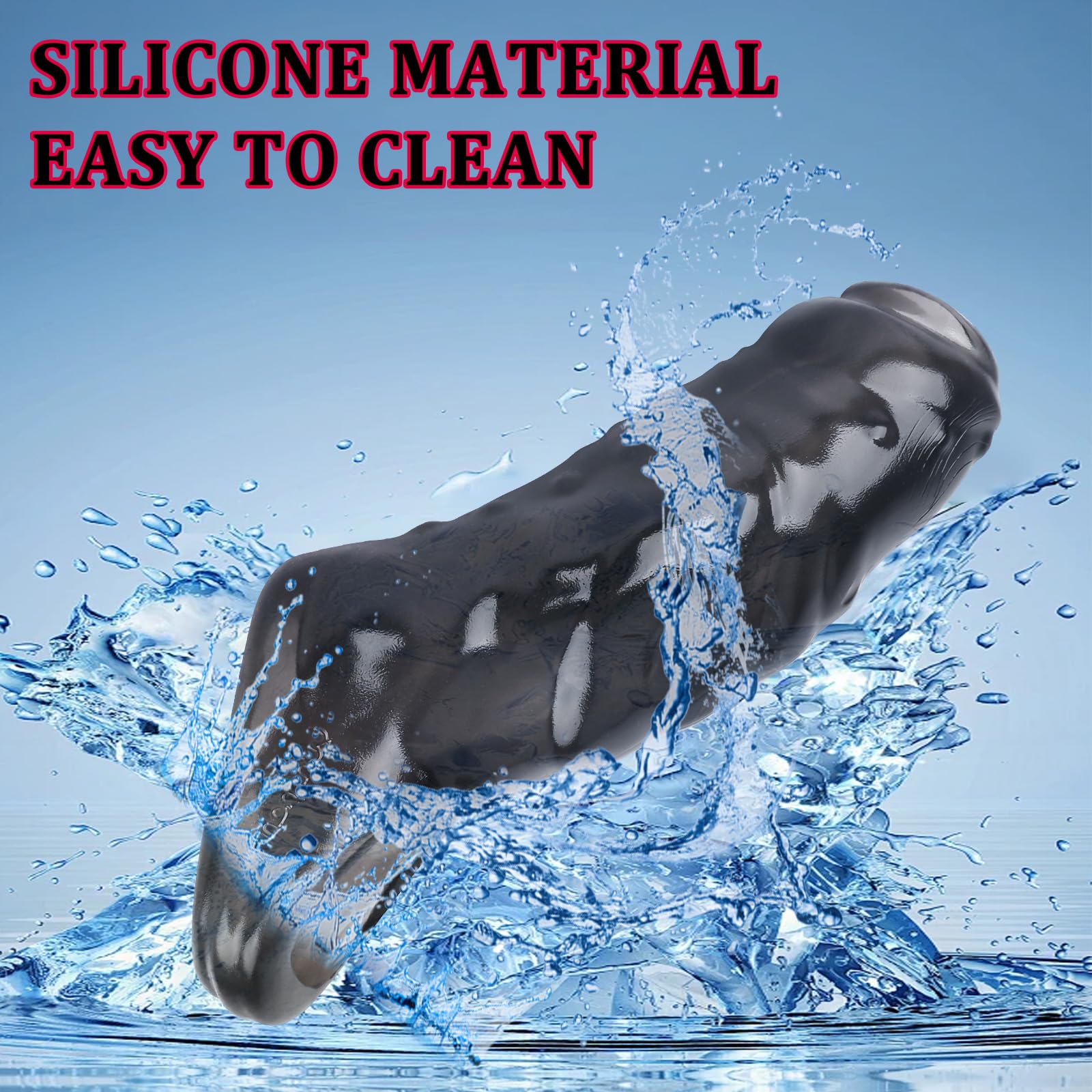 Realistic Penis Sleeve for Men - Ultra Soft Silicone Cock Extender & Enhancer | Couples Sex Toy for Enhanced Pleasure & Intimacy | Perfect for Spicing Up Your Love Life & Bedroom Fun