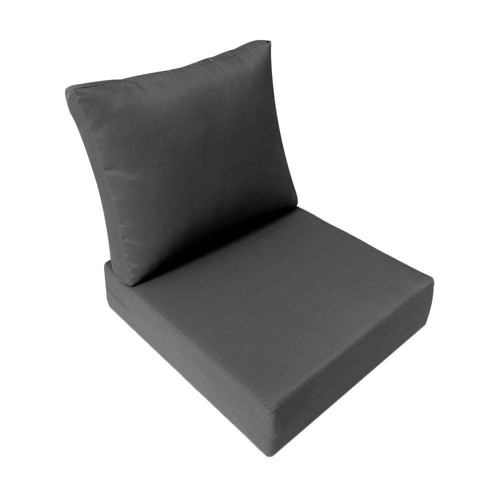 Prolinemax Knife Edge Large 26x30x6 Deep Seat Back Cushion Slip Cover Set AD003 - Sofa Protector for Living Room, Bedroom & Office Furniture