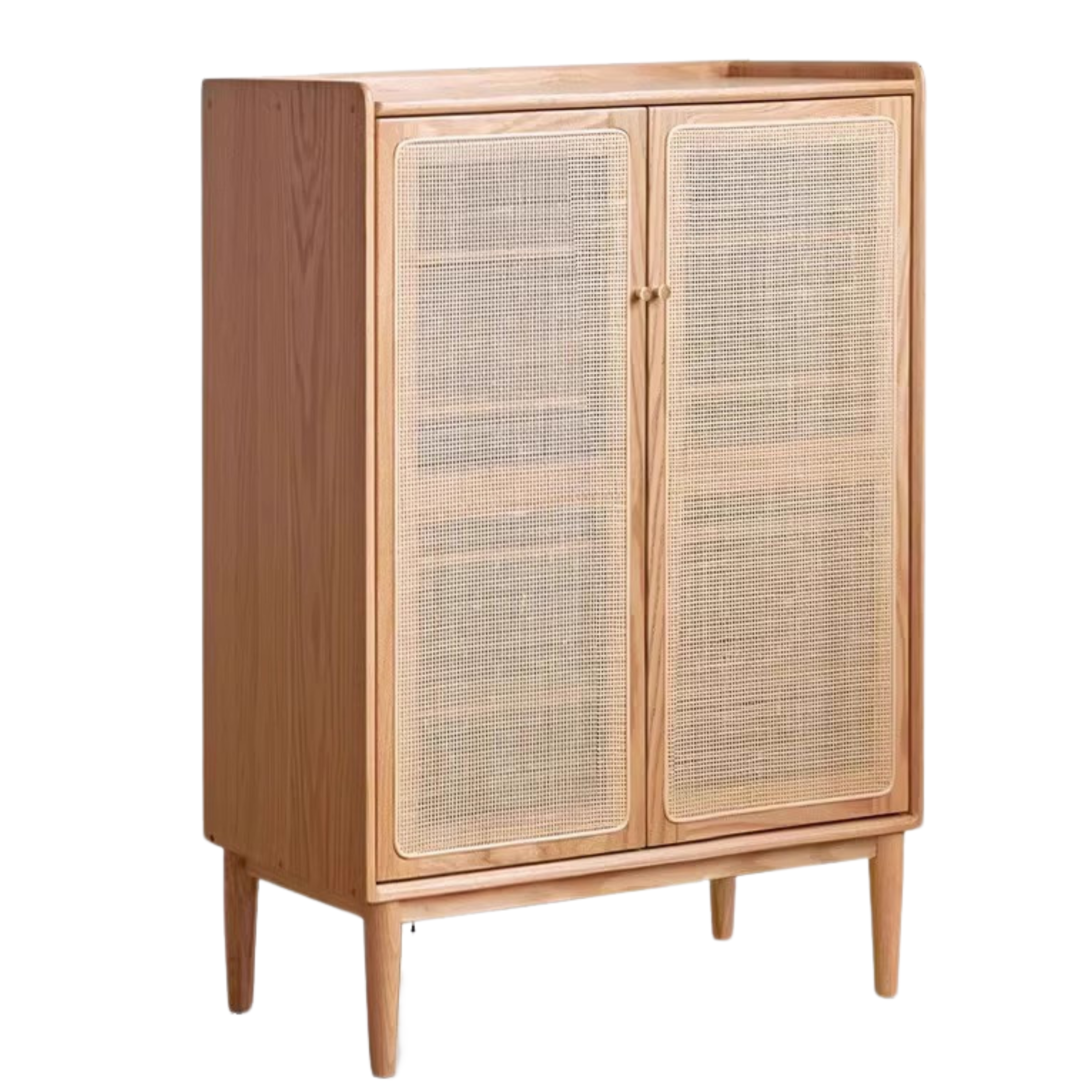 Premium Solid Wood Shoe Cabinet - Oak, Black Walnut & Cherry Wood Storage Organizer for Entryway, Hallway, or Closet - Durable Shoe Rack for Home & Office Organization